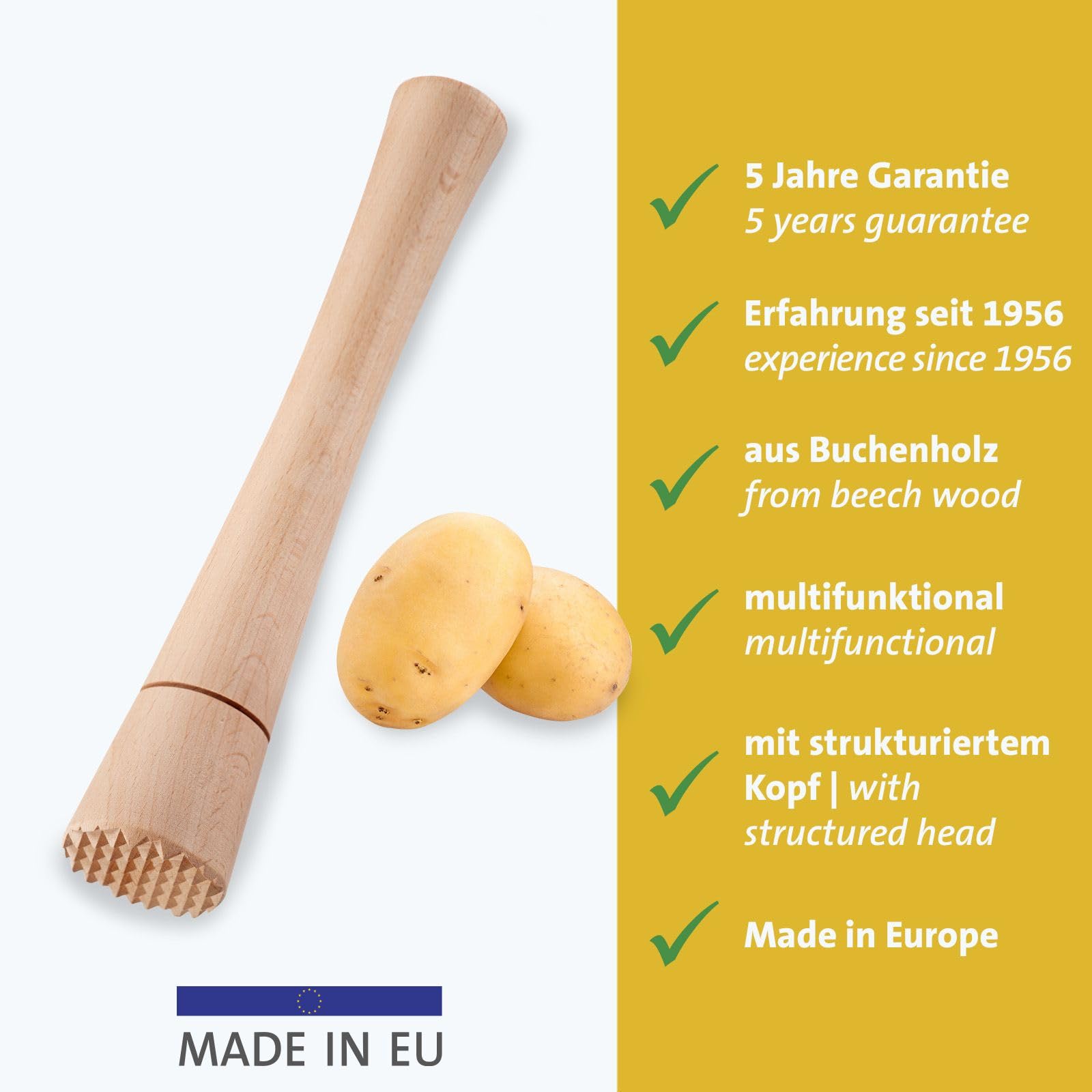 westmark-presse-poussoir-fermentation-en-bois-de-h-tre-naturel-pour-kimchi-et-ch image 2