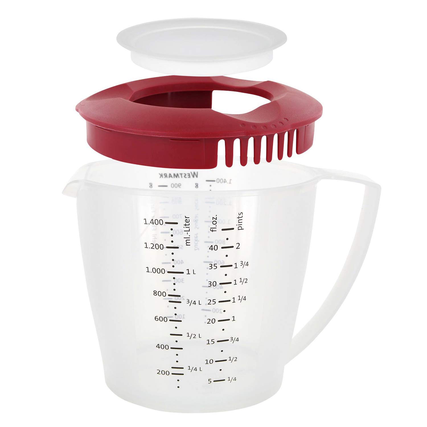 westmark-helena-3105227r-gobelet-m-langeur-doseur-1-4-litre-avec-couvercle-anti- image 6