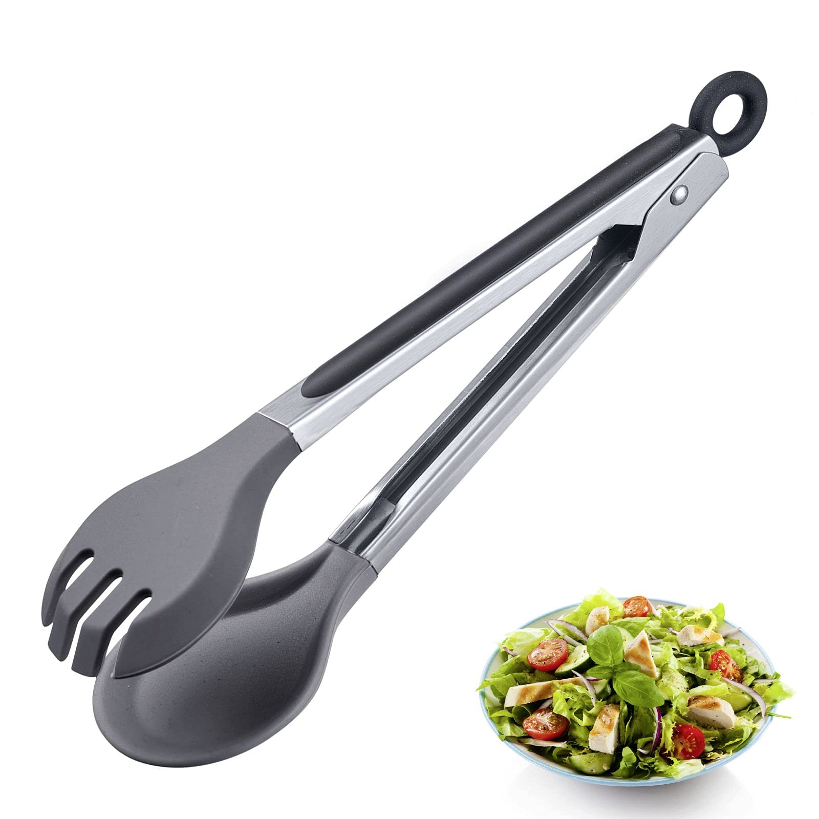 westmark-16192270-pince-buffet-silicone-fourchette-cuill-re-25-5-cm-antiadh-sive image 2