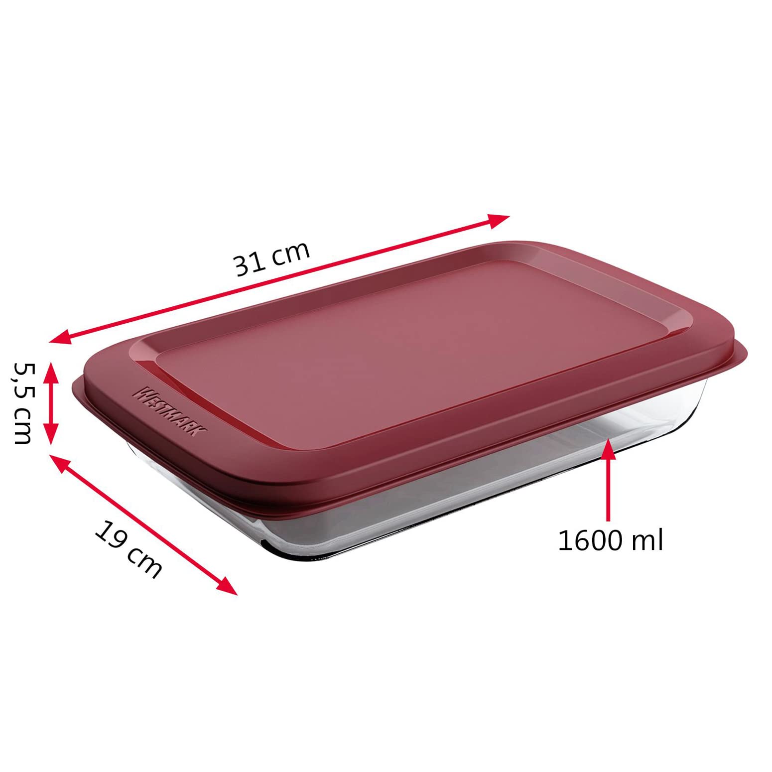 westmark-bol-charcuterie-en-verre-borosilicate-1600-ml-herm-tique-transparent-ro image 8