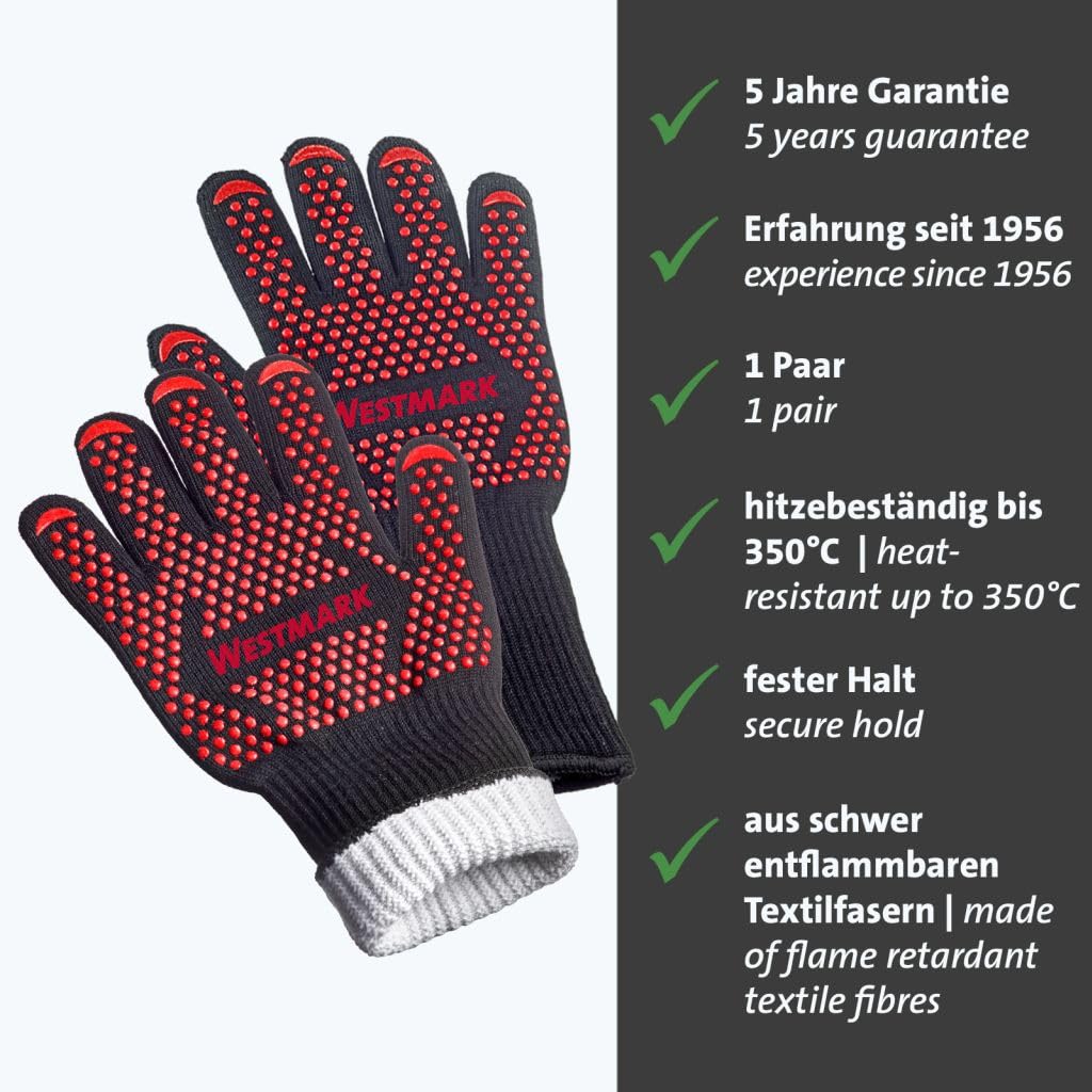 westmark-lot-de-2-gants-de-barbecue-ignifuges-jusqu-350-c-pour-grill-four-et-che image 2