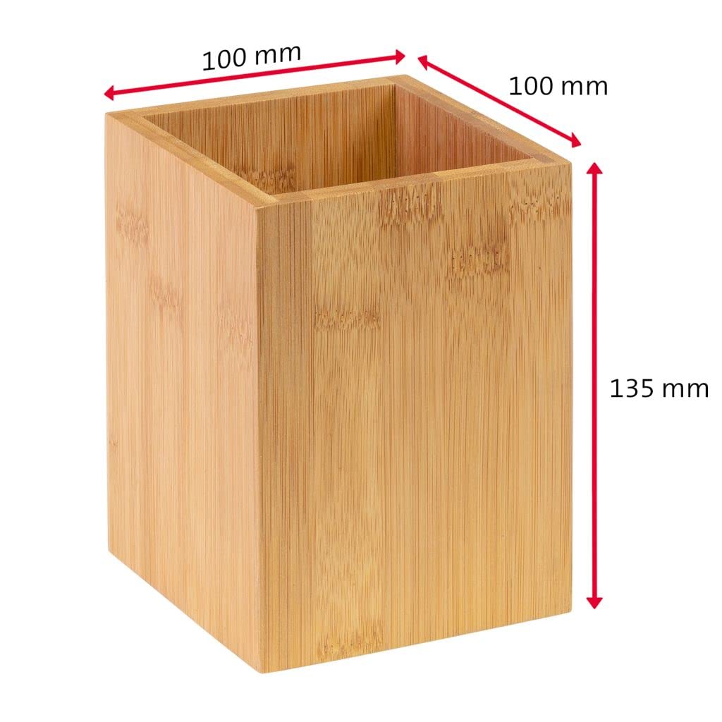 westmark-698622e3-porte-ustensiles-en-bambou-lot-de-2-carr-13-5-x-10-x-10-cm-tap image 4