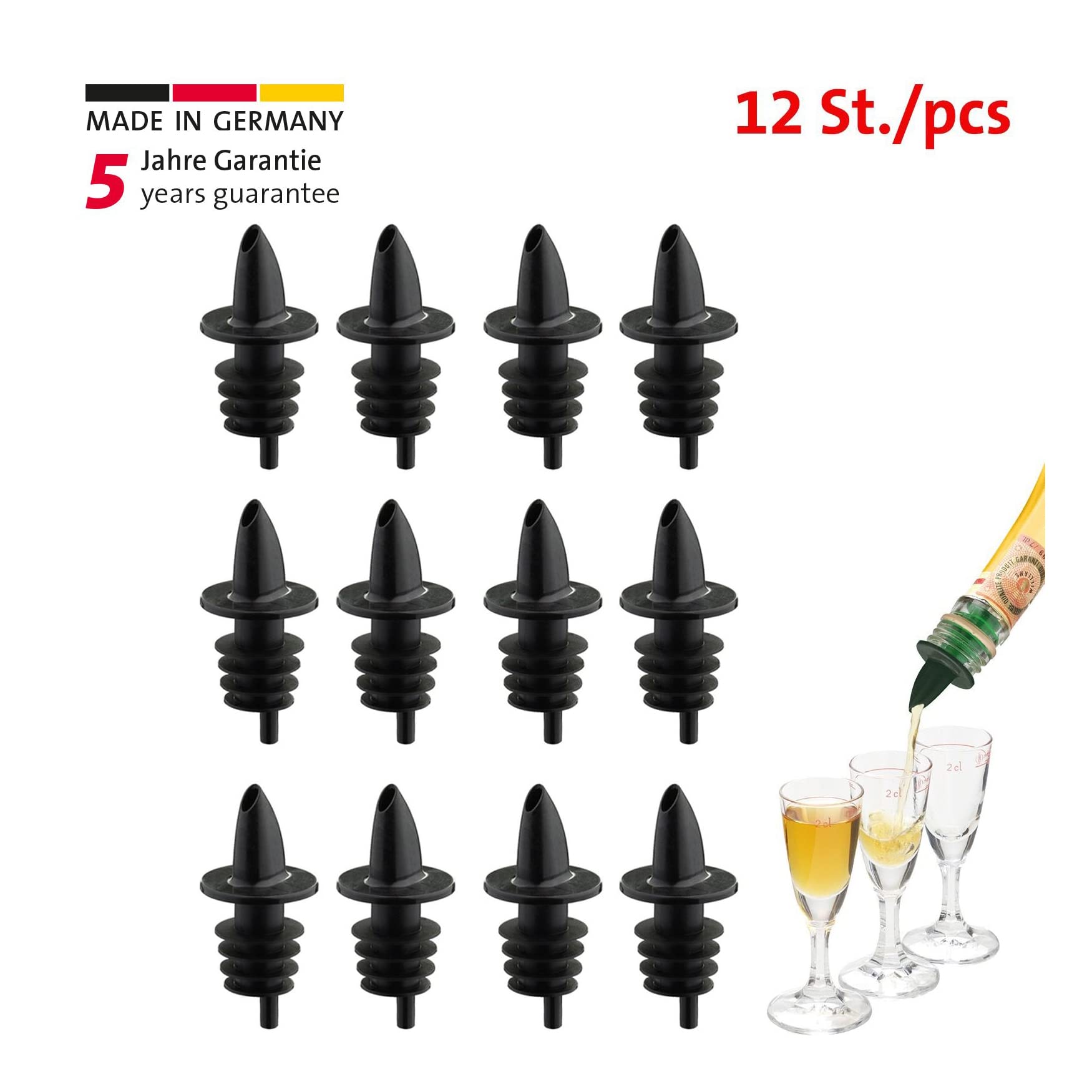 westmark-jet-pour-4110208s-set-de-12-becs-verseur-de-spiritueux-avec-tube-air-no image 2