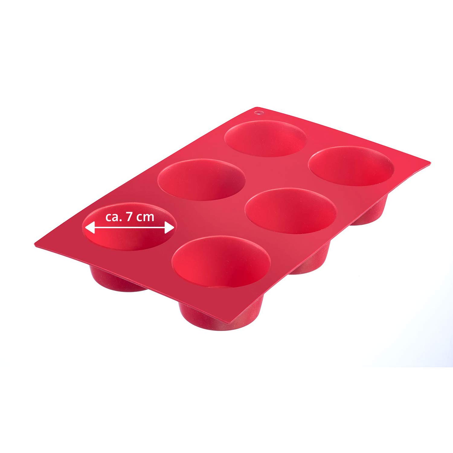 westmark-30152270-moule-muffins-6-cavit-s-en-silicone-antiadh-sif-rouge-29-3-x-1 image 7