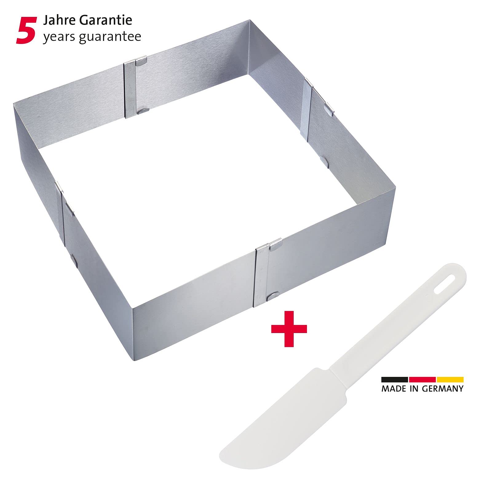 westmark-cadre-p-tisserie-r-glable-15-5-28-cm-en-acier-inoxydable-avec-grattoir- image 2