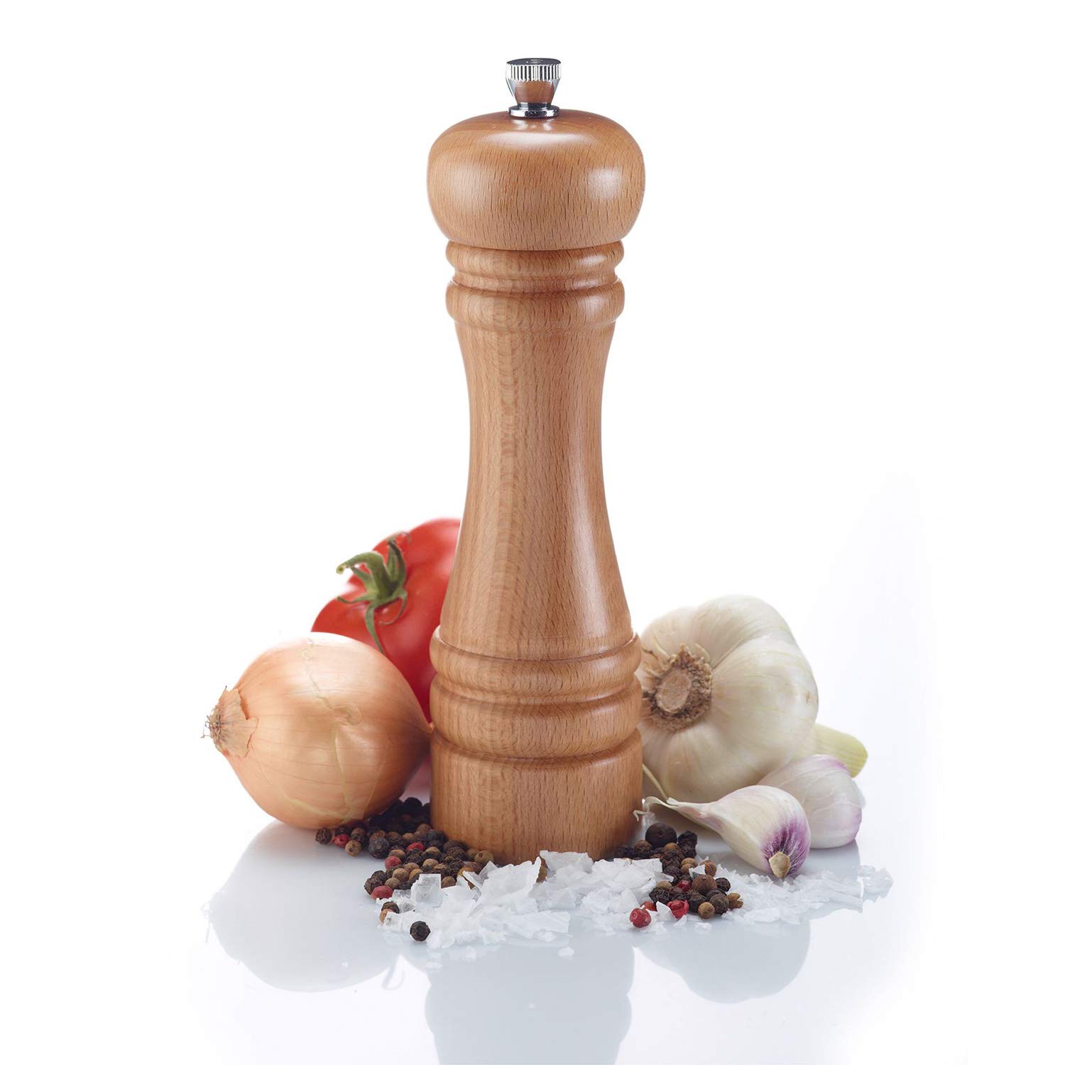 westmark-classic-moulin-sel-et-poivre-18-cm-en-bois-naturel-broyeur-en-c-ramique image 8