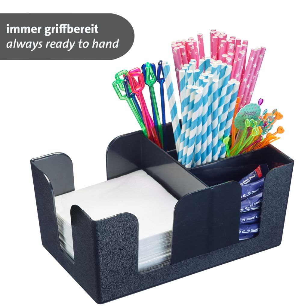 westmark-organiseur-de-bar-6-compartiments-en-abs-sans-bpa-pour-serviettes-paill image 5
