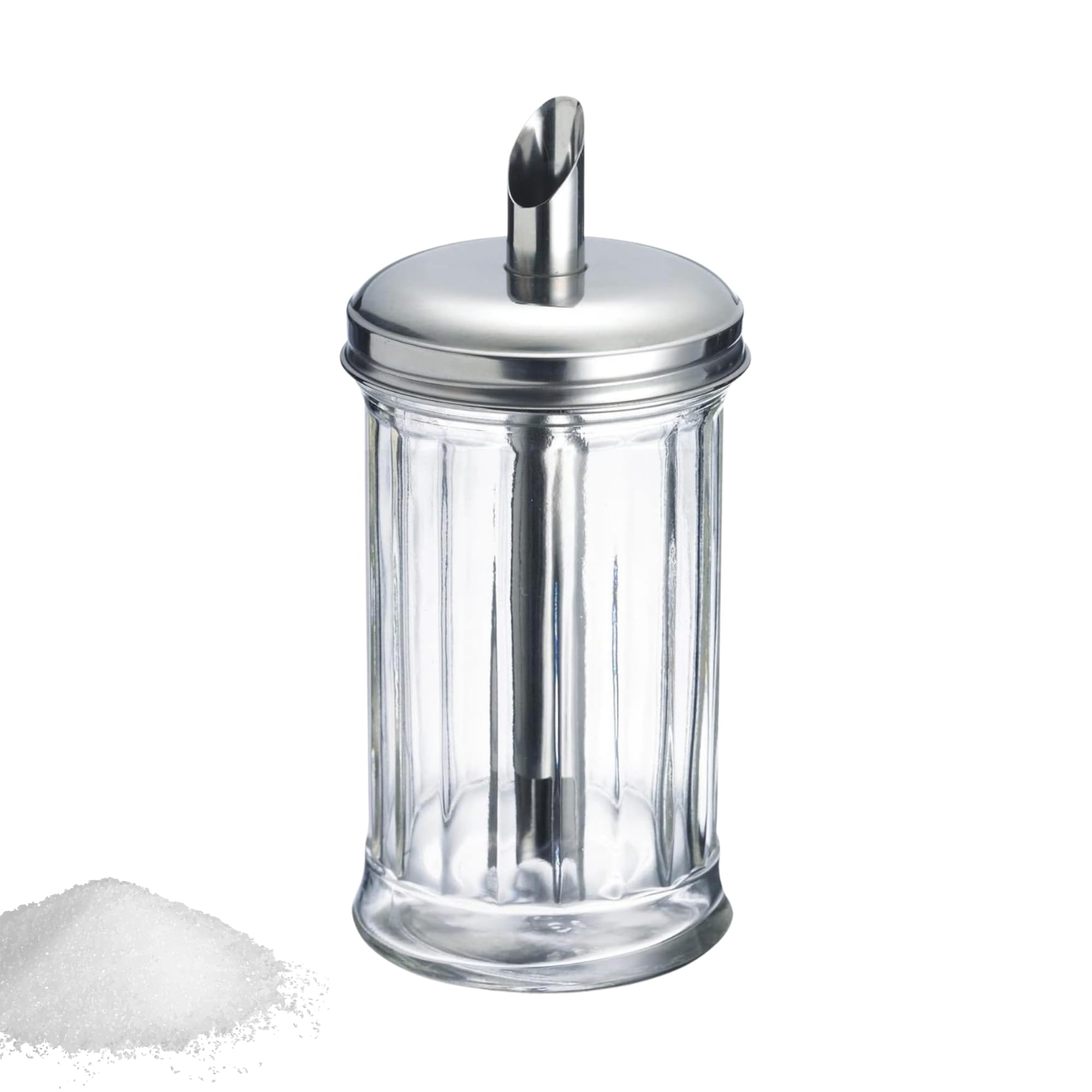 westmark-new-york-65242260-sucrier-300-ml-en-verre-avec-couvercle-en-acier-inoxy image 1
