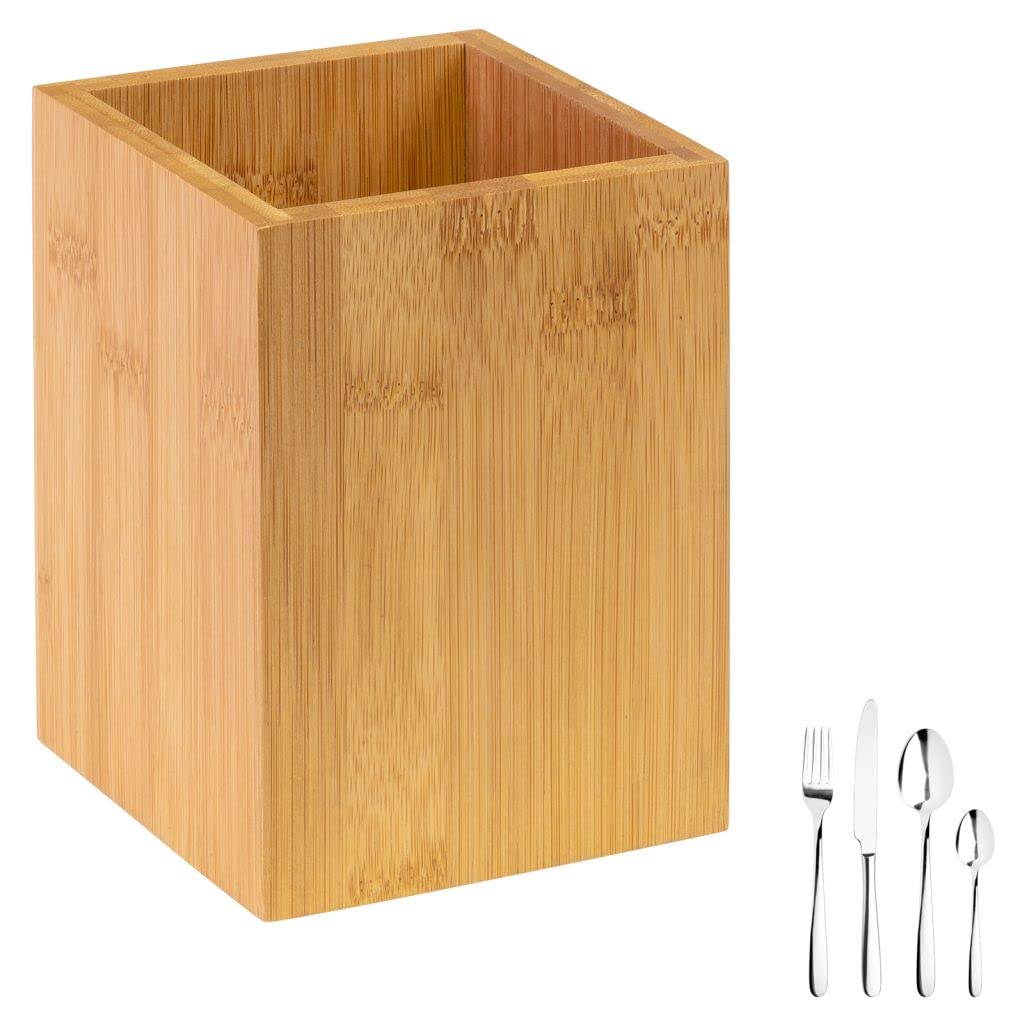 westmark-698622e3-porte-ustensiles-en-bambou-lot-de-2-carr-13-5-x-10-x-10-cm-tap image 5