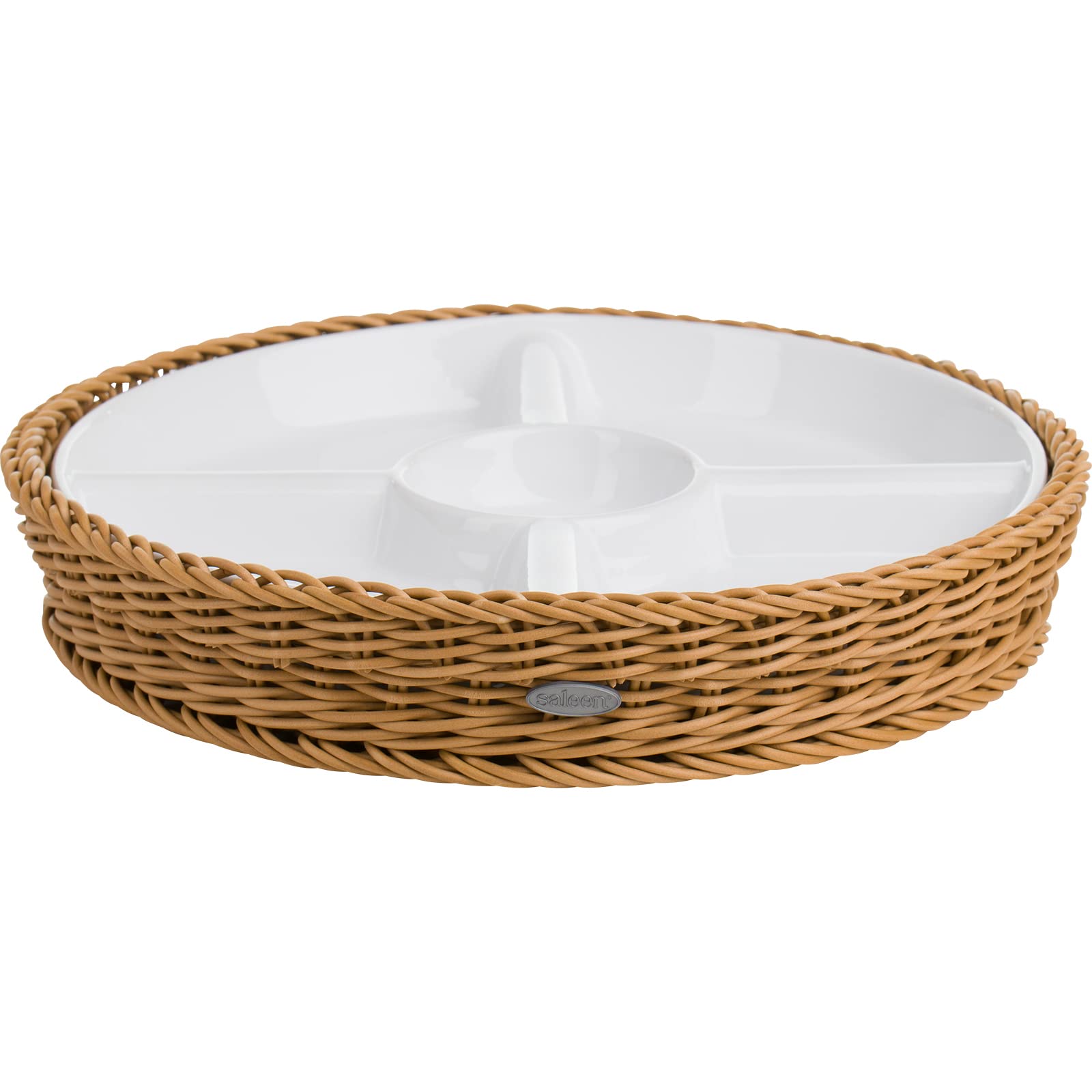 westmark-saleen-corbeille-ronde-5-compartiments-en-porcelaine-28-5-cm-coupelles- image 3