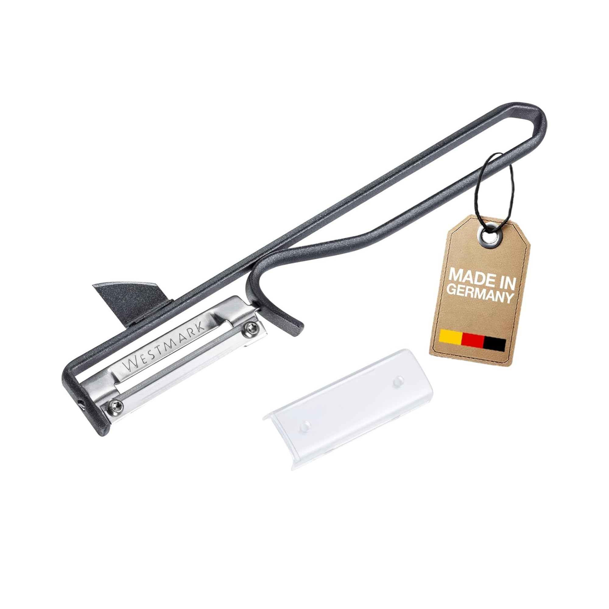 westmark-black-edition-106177e1-plucheur-de-pommes-de-terre-pendulaire-lame-acie image 1