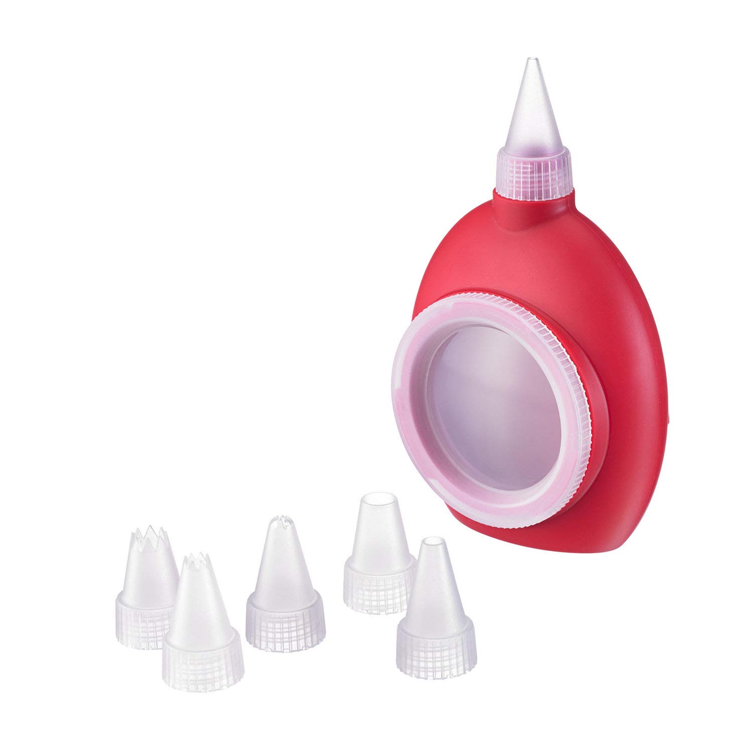 westmark-31122280-set-de-6-flacons-de-d-coration-en-silicone-blanc-rouge-avec-6- image 2