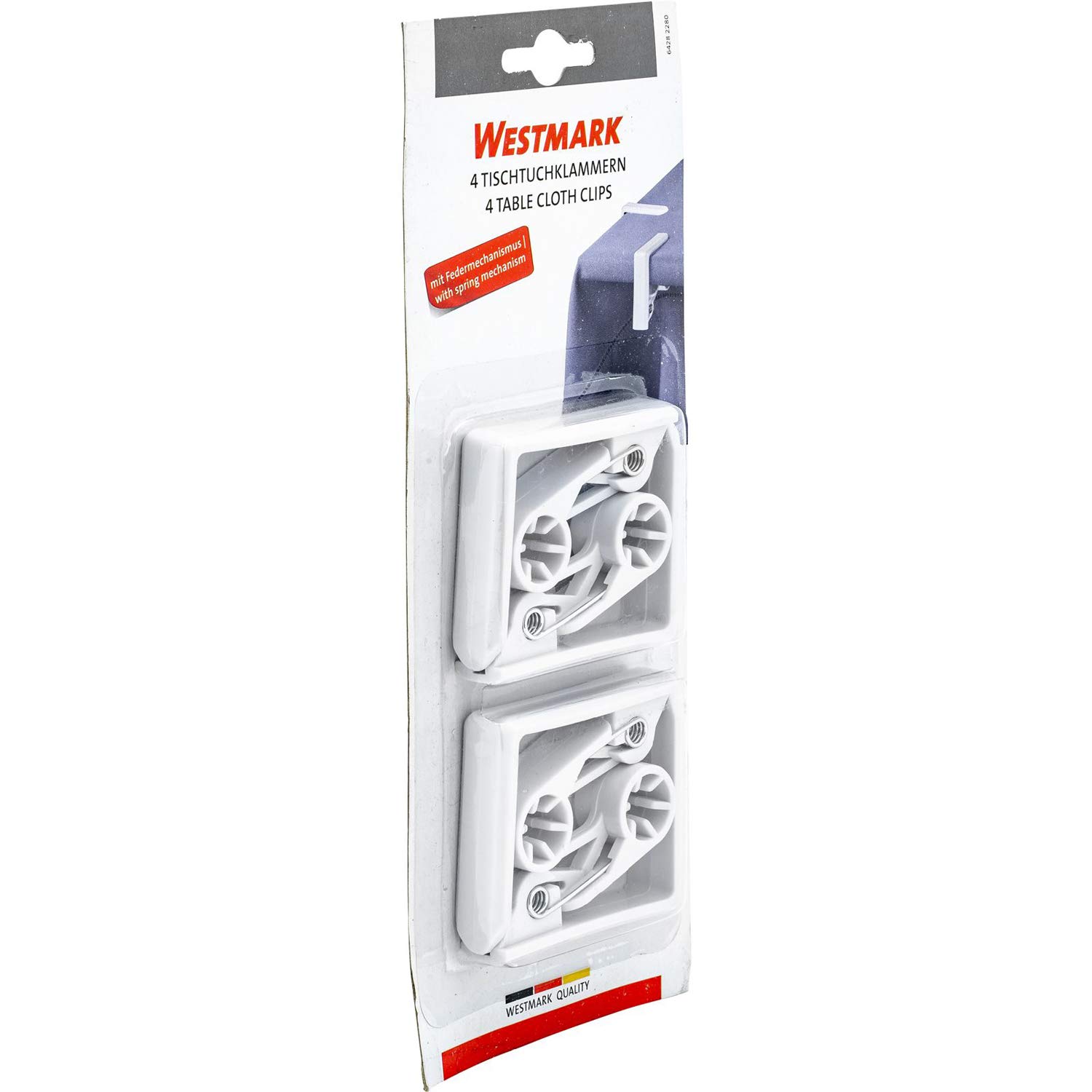 westmark-set-de-4-pinces-nappes-avec-m-canisme-ressort-plastique-abs-aluminium-b image 6