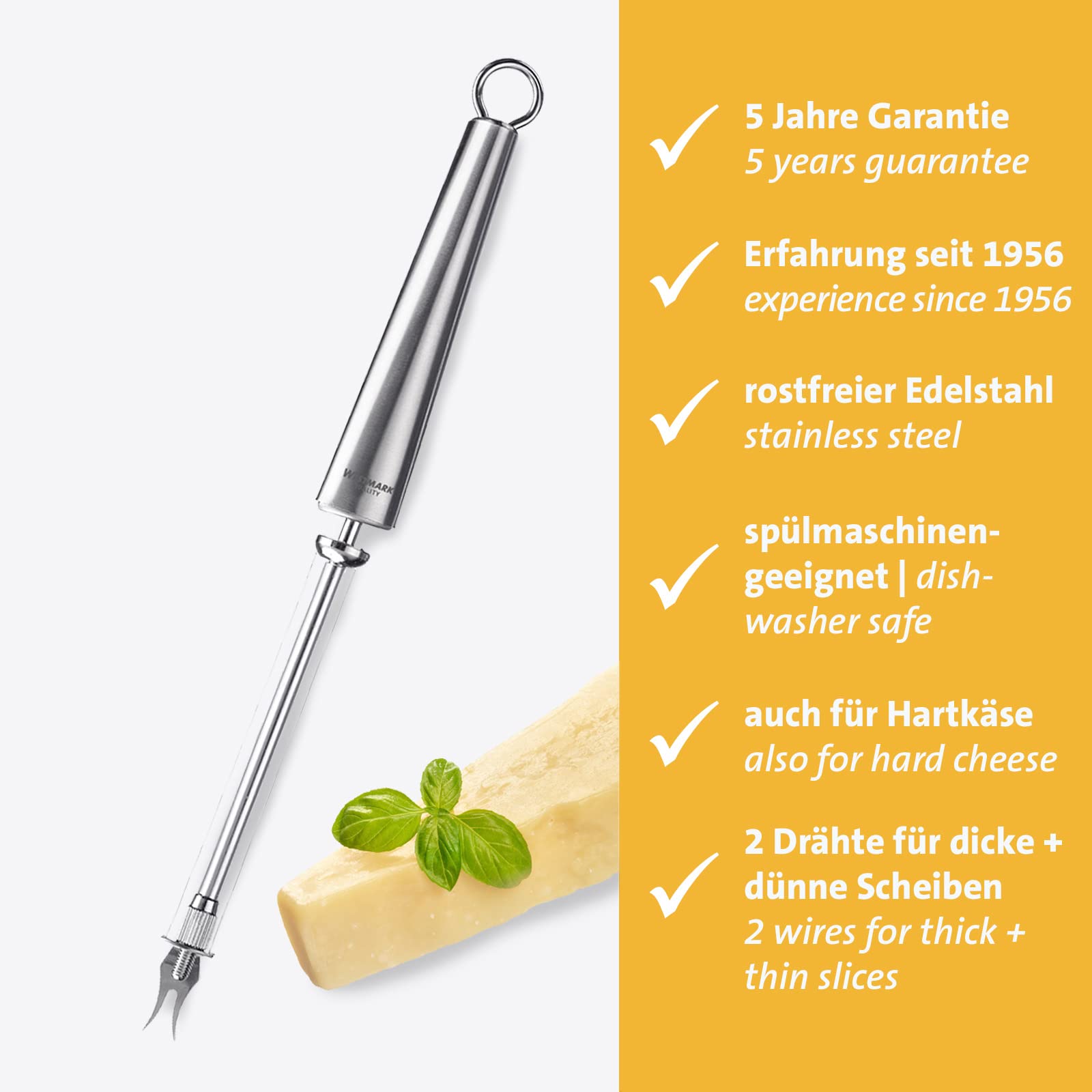 westmark-glory-coupe-fromage-2-fils-de-coupe-2-4-mm-avec-t-te-fourchette-acier-i image 2