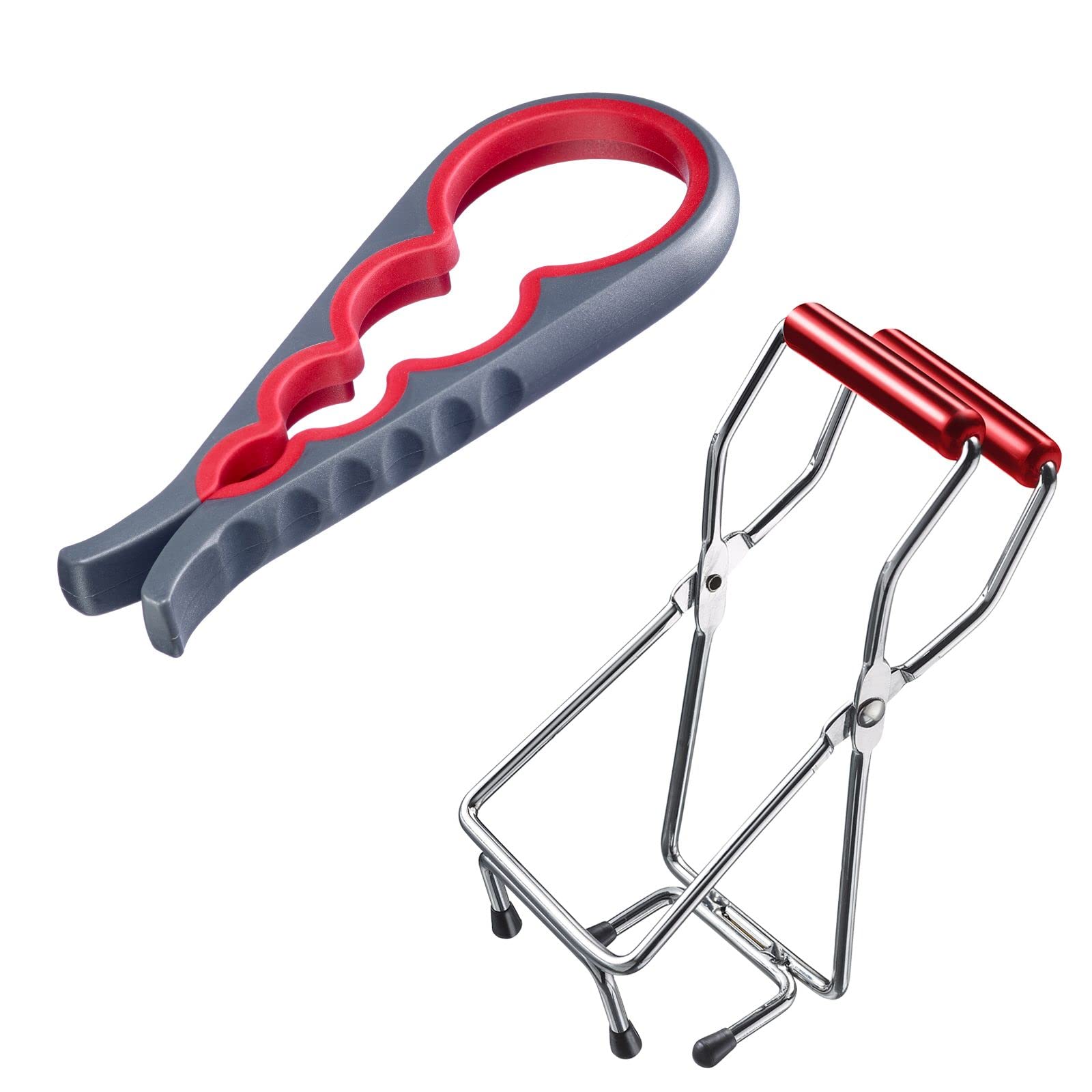 westmark-set-2-pi-ces-ouvre-couvercle-moby-dick-pince-bocal-plastique-et-acier-a image 1