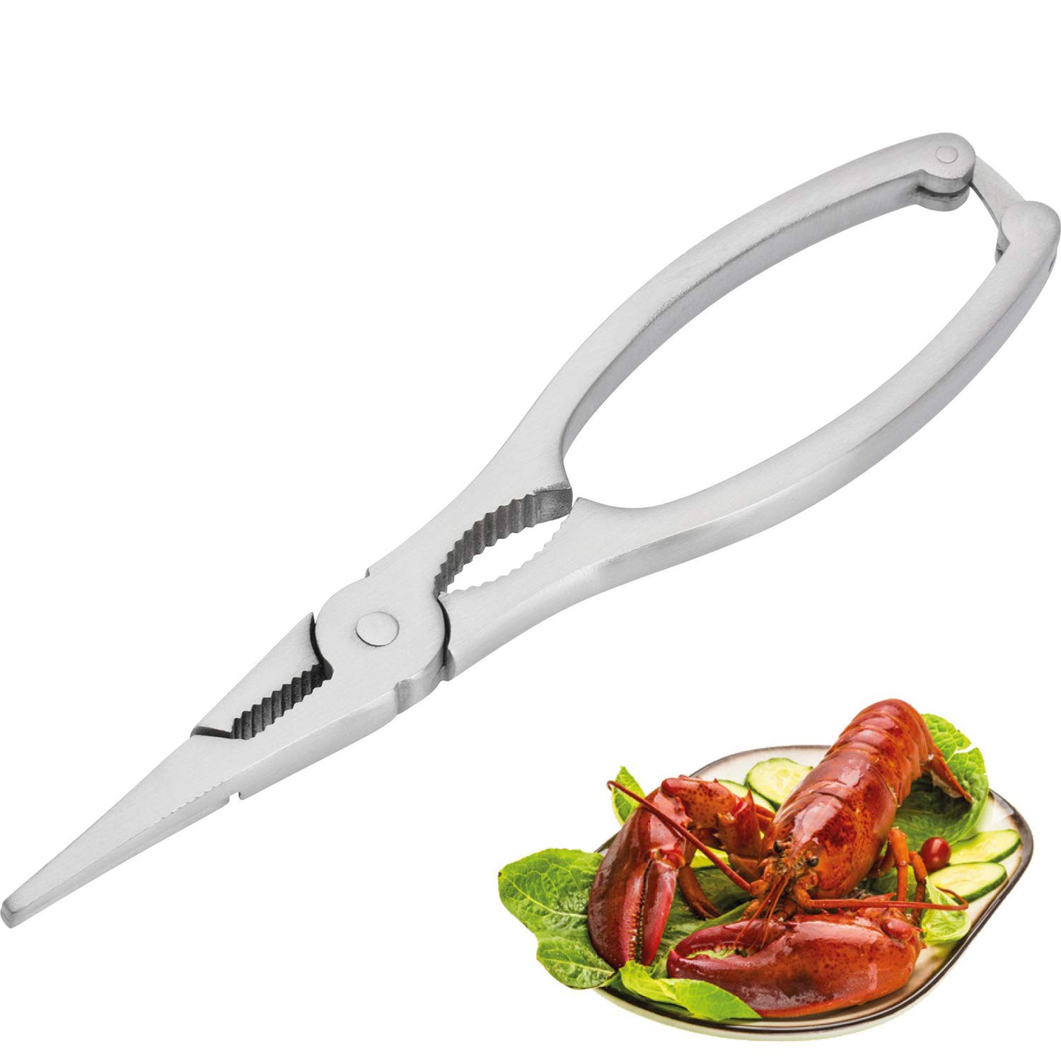 westmark-cammarus-66132280-pince-homard-en-acier-inoxydable-polie-18-8-cm-argent image 2