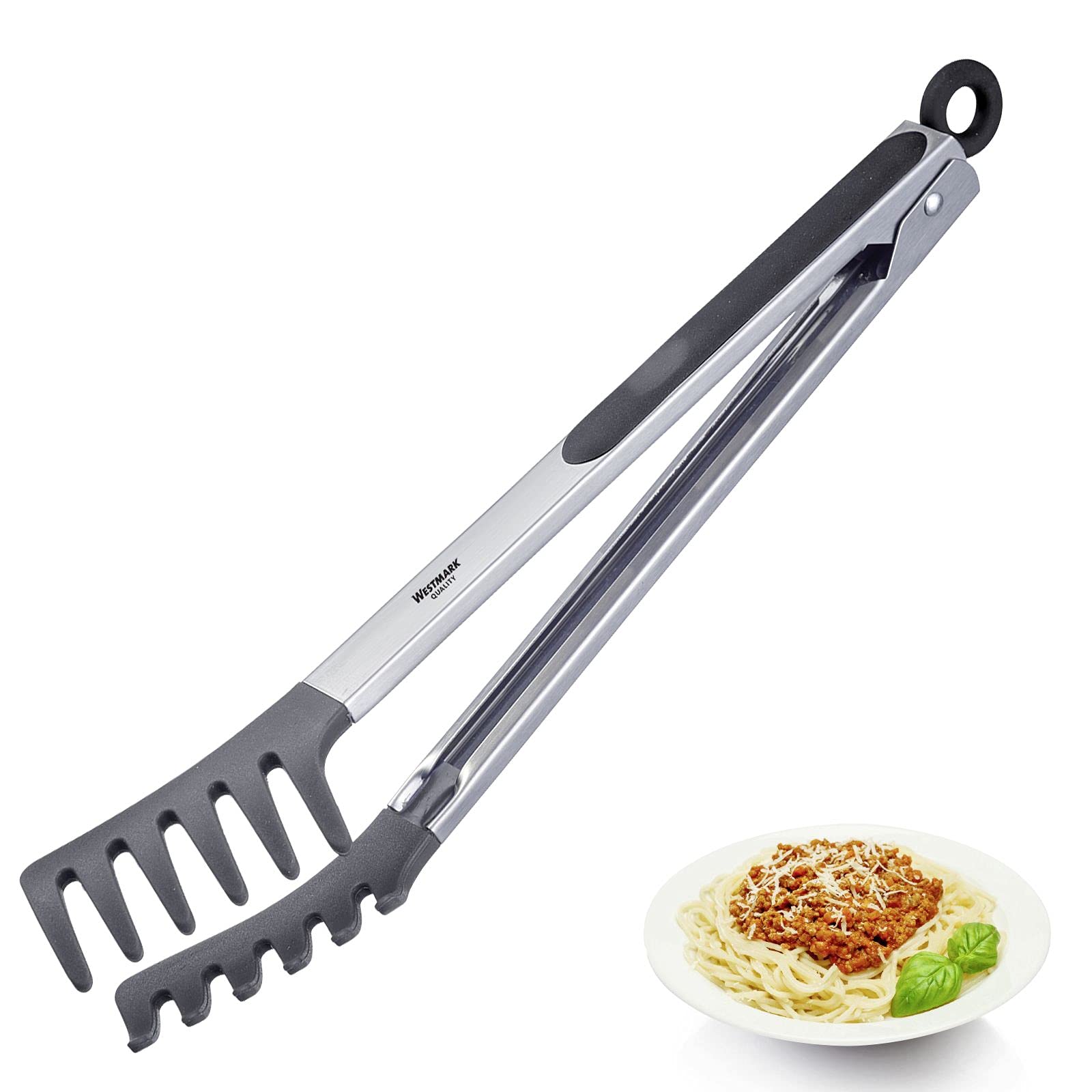 westmark-16222270-fork-silicone-maxi-pince-buffet-32-5-cm-lames-silicone-antiadh image 2