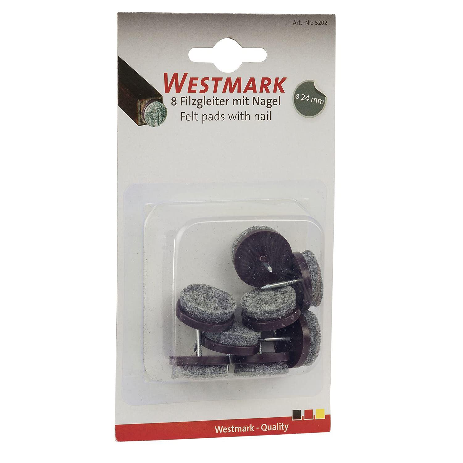westmark-52022280-patins-en-feutre-avec-pointe-pour-protection-des-sols-ronds-2- image 5
