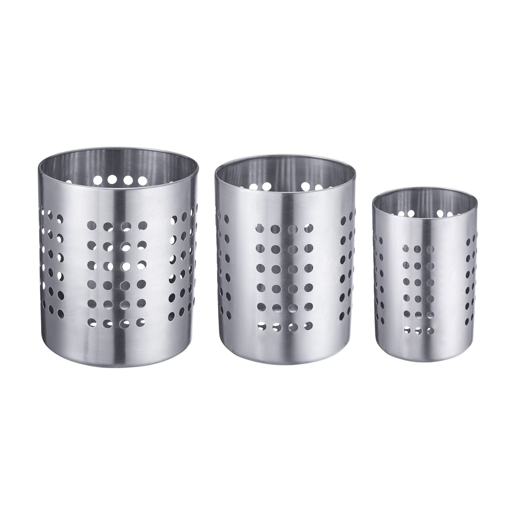 westmark-690222e6-lot-de-3-paniers-couverts-en-acier-inoxydable-argent-3-tailles image 1