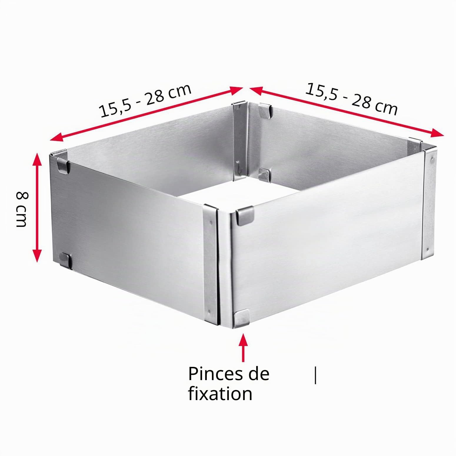 westmark-cadre-de-cuisson-r-glable-15-5-28-cm-hauteur-extra-8-cm-acier-inoxydabl image 5