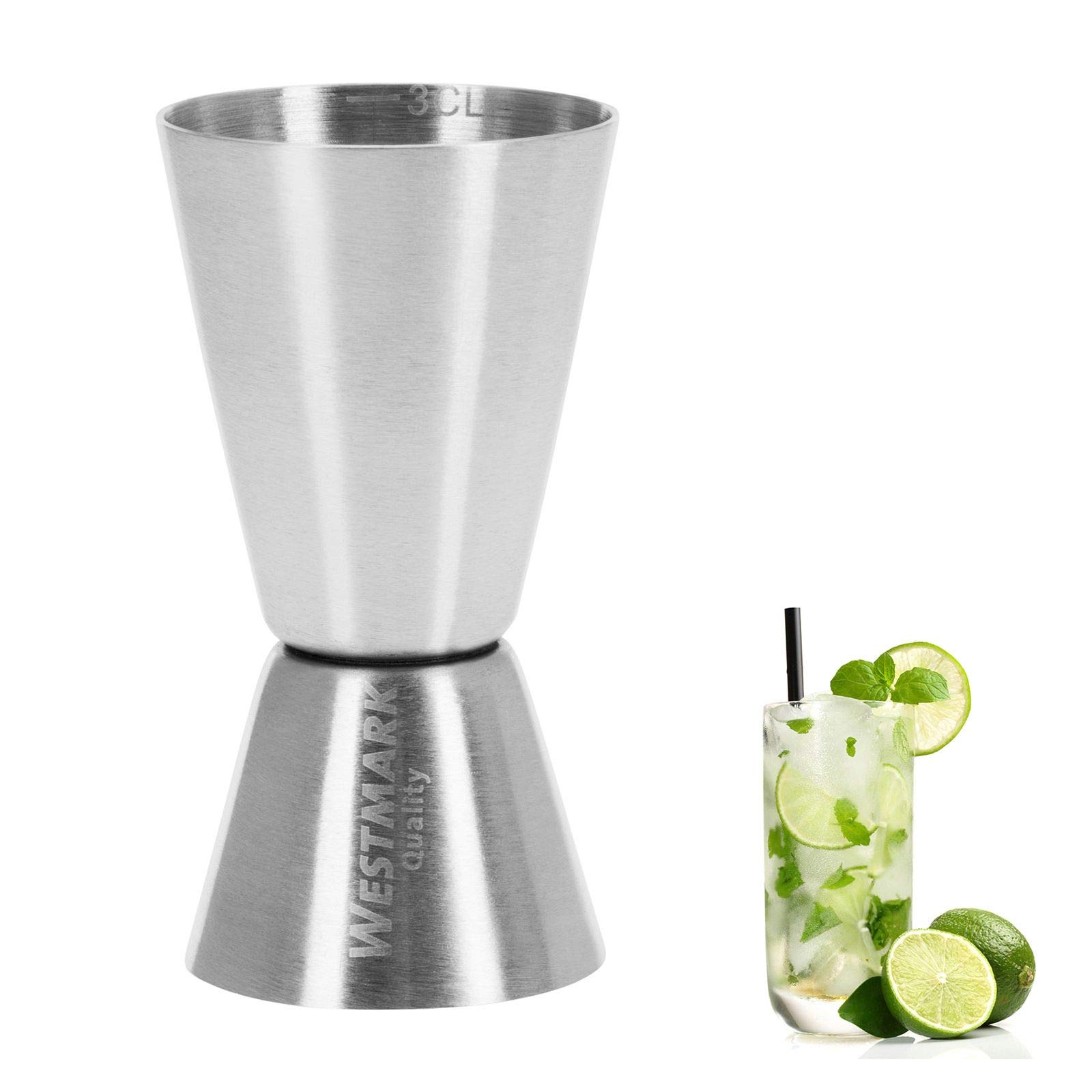 westmark-jigger-mesure-de-bar-inox-2-4-cl-forme-sablier-argent-62772260 image 8