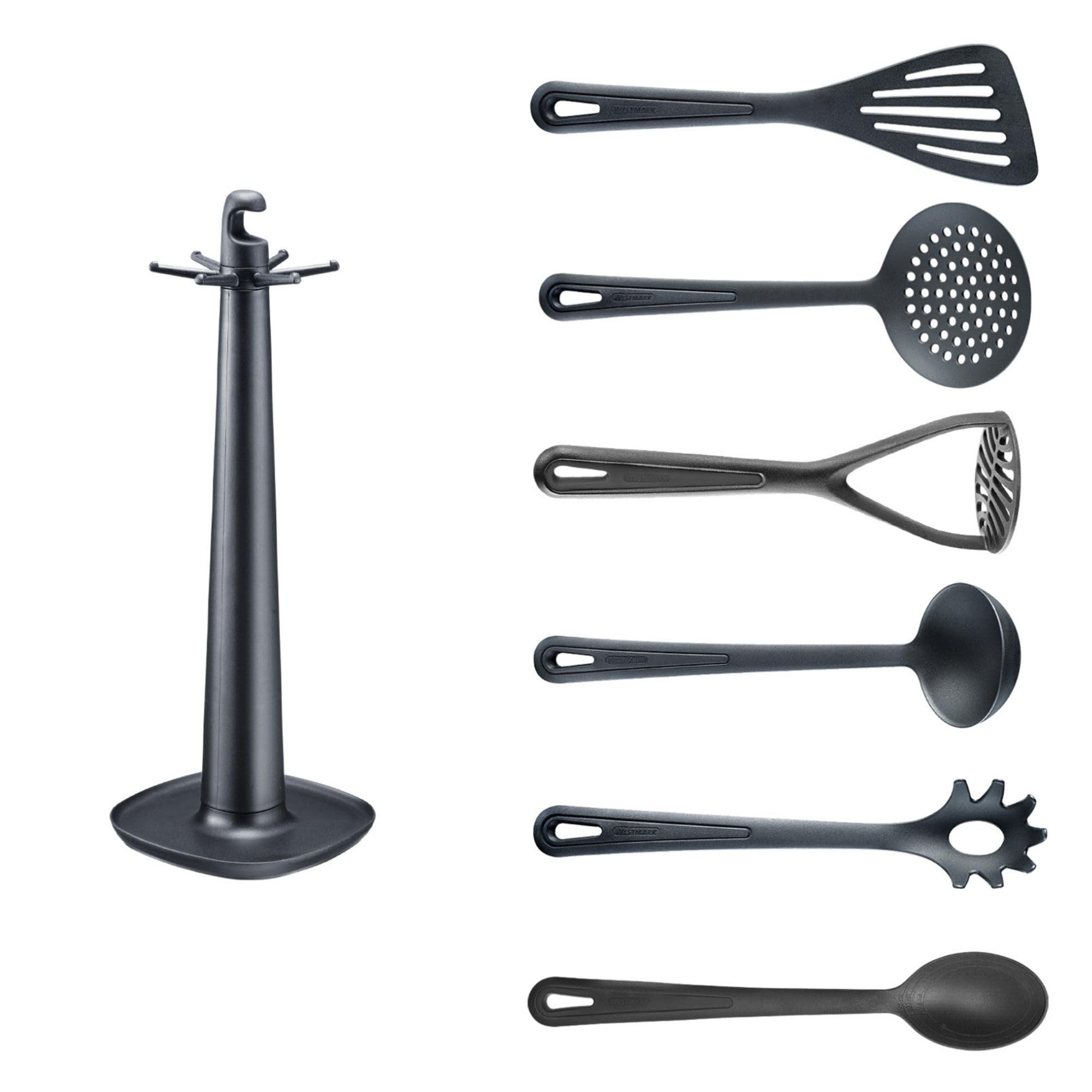 westmark-gentle-set-7-pi-ces-support-rotatif-presse-pur-e-cuill-res-friture-l-gu image 1
