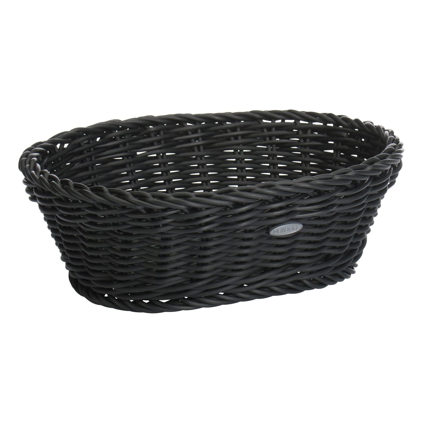 saleen-2038919-corbeille-ovale-noir-25-5-x-19-x-8-cm-en-vannerie-synth-tique-ali image 1