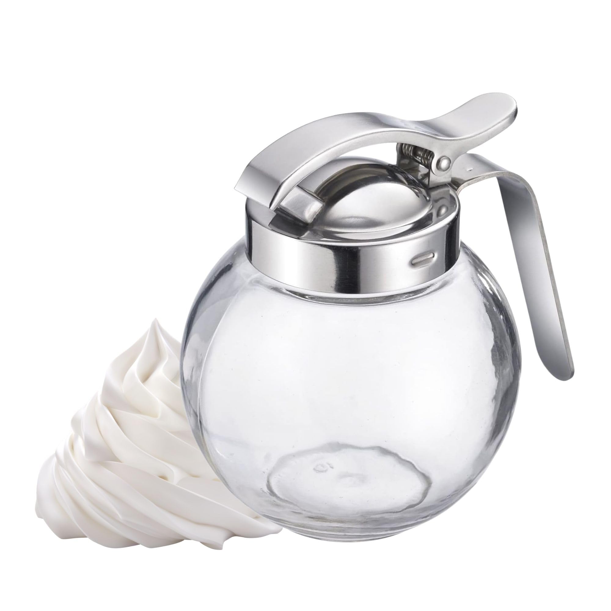westmark-roma-65402260-distributeur-de-cr-me-et-miel-250-ml-en-verre-et-acier-in image 1