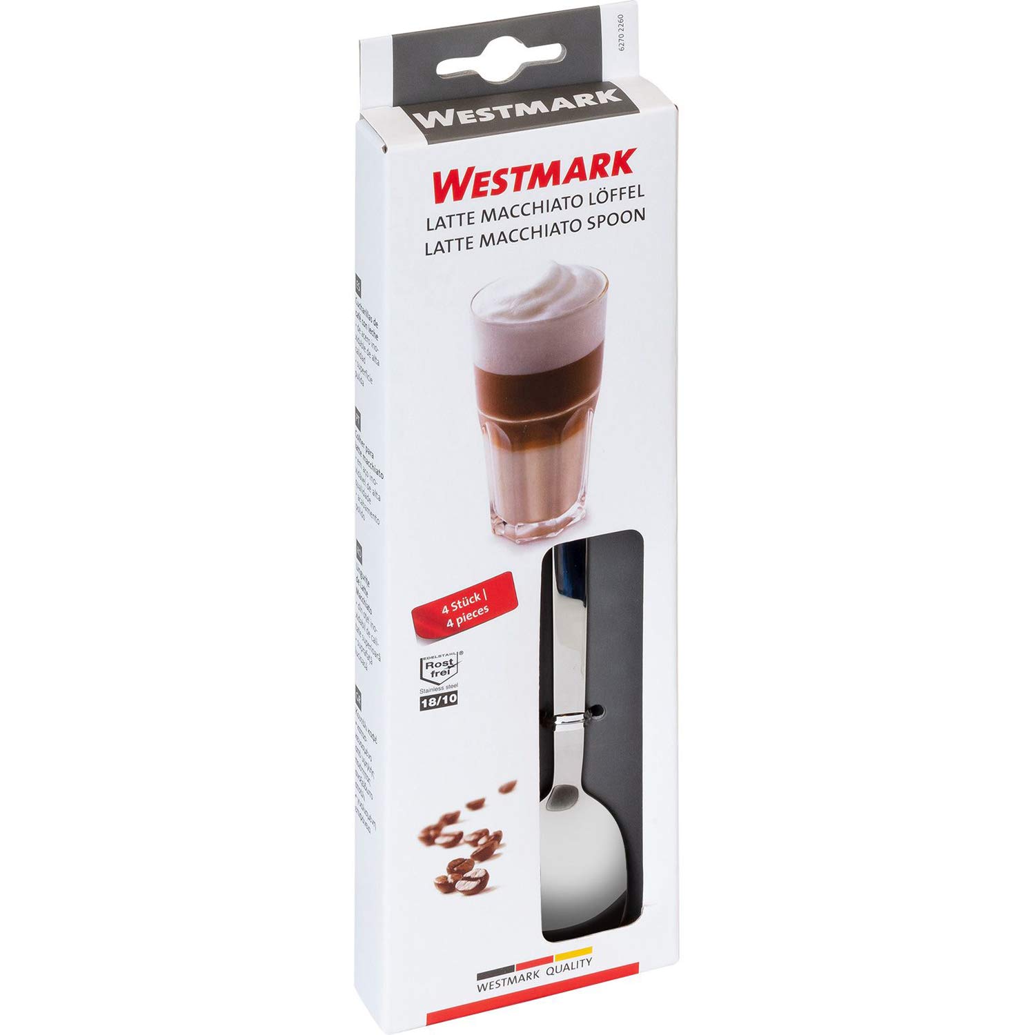 westmark-62702260-lot-de-4-cuill-res-latte-macchiato-en-acier-inoxydable-18-10-c image 7