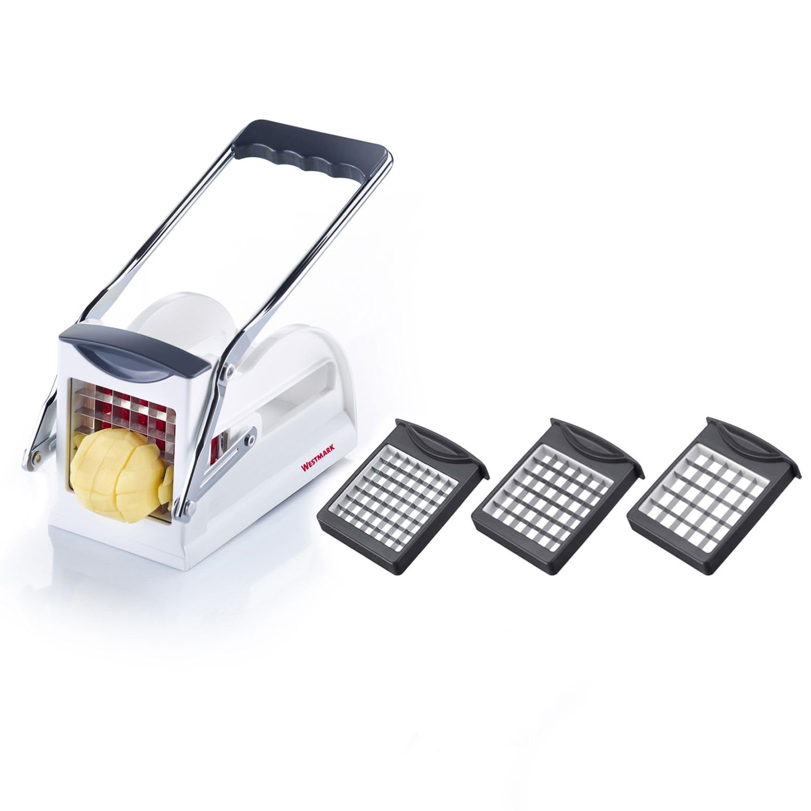 westmark-easy-stix-11802260-coupe-frites-et-l-gumes-3-inserts-acier-inoxydable image 1