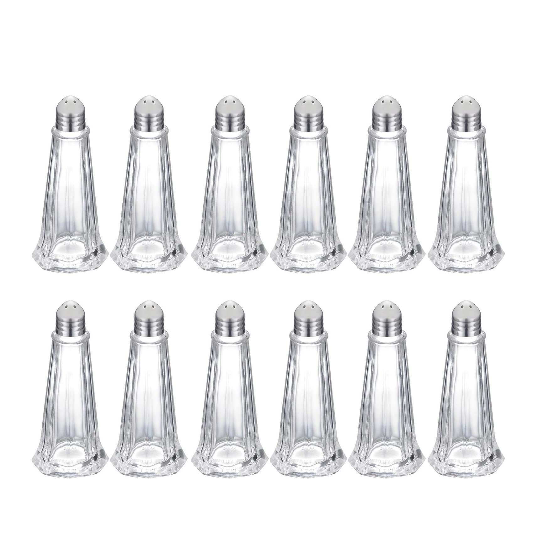 westmark-new-york-lot-de-12-saupoudreuses-universelles-40-ml-verre-et-acier-inox image 1