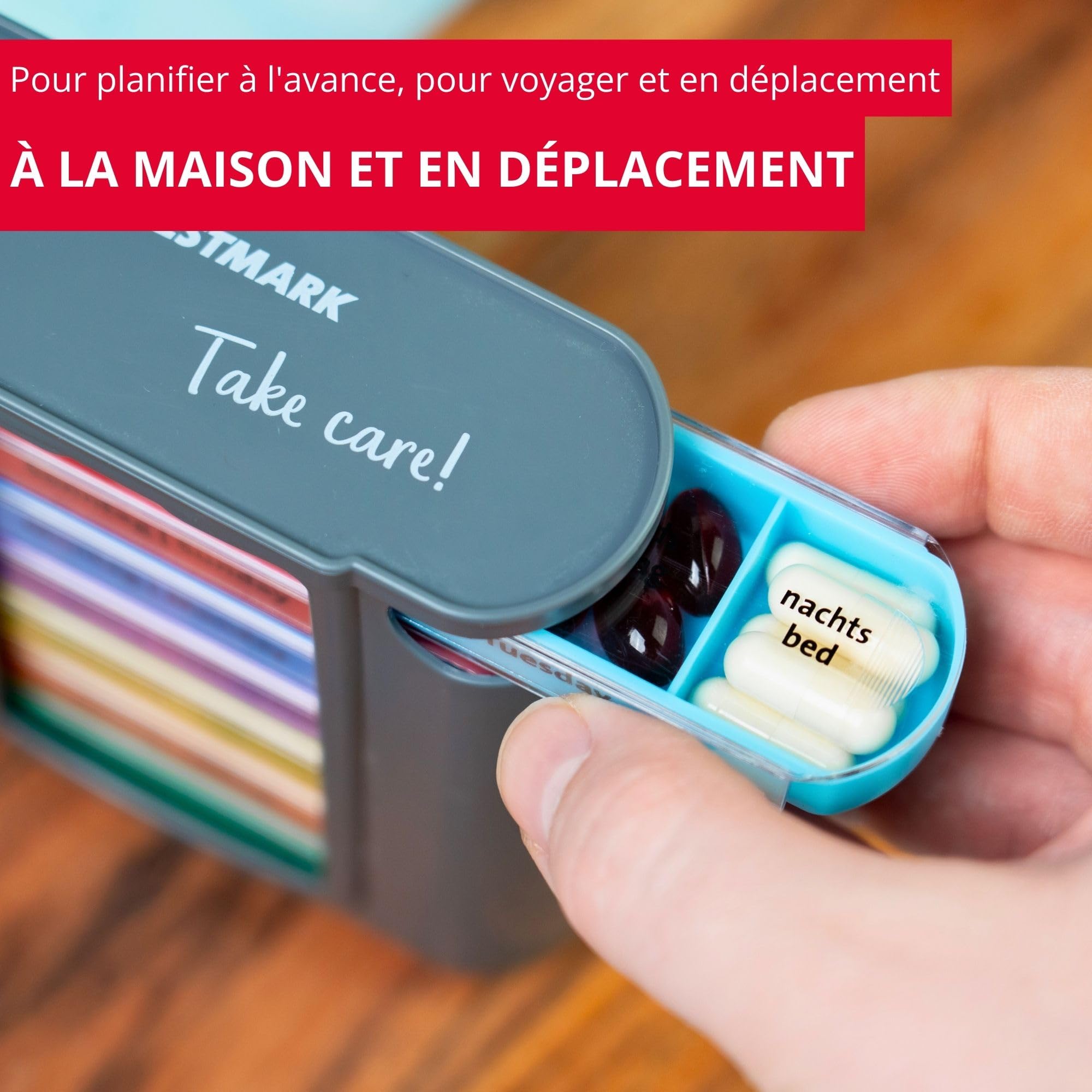 westmark-pilulier-7-jours-bo-te-m-dicaments-et-compl-ments-4-compartiments-par-j image 4