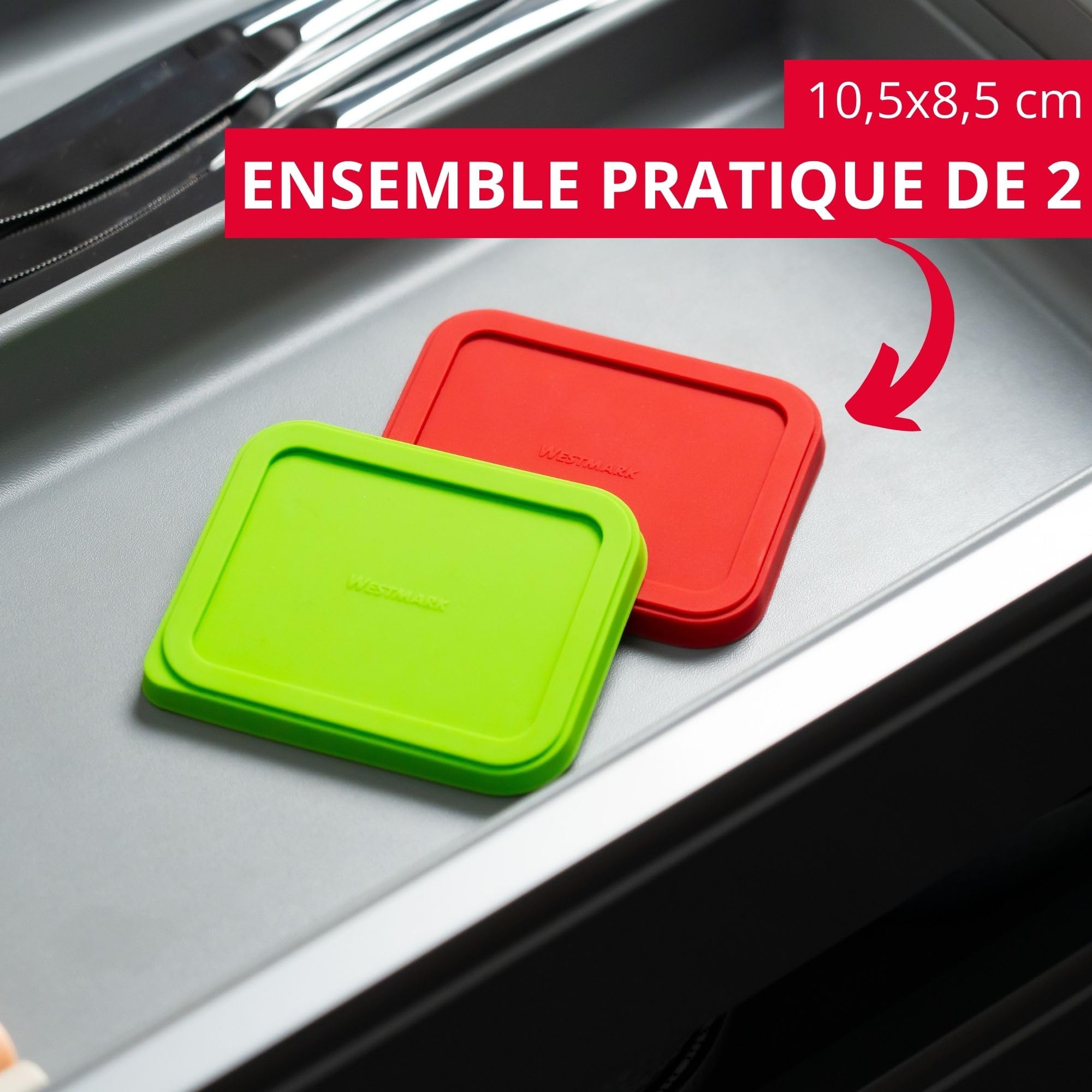 westmark-couvercle-de-conservation-carr-en-silicone-extensible-r-utilisable-26-5 image 2
