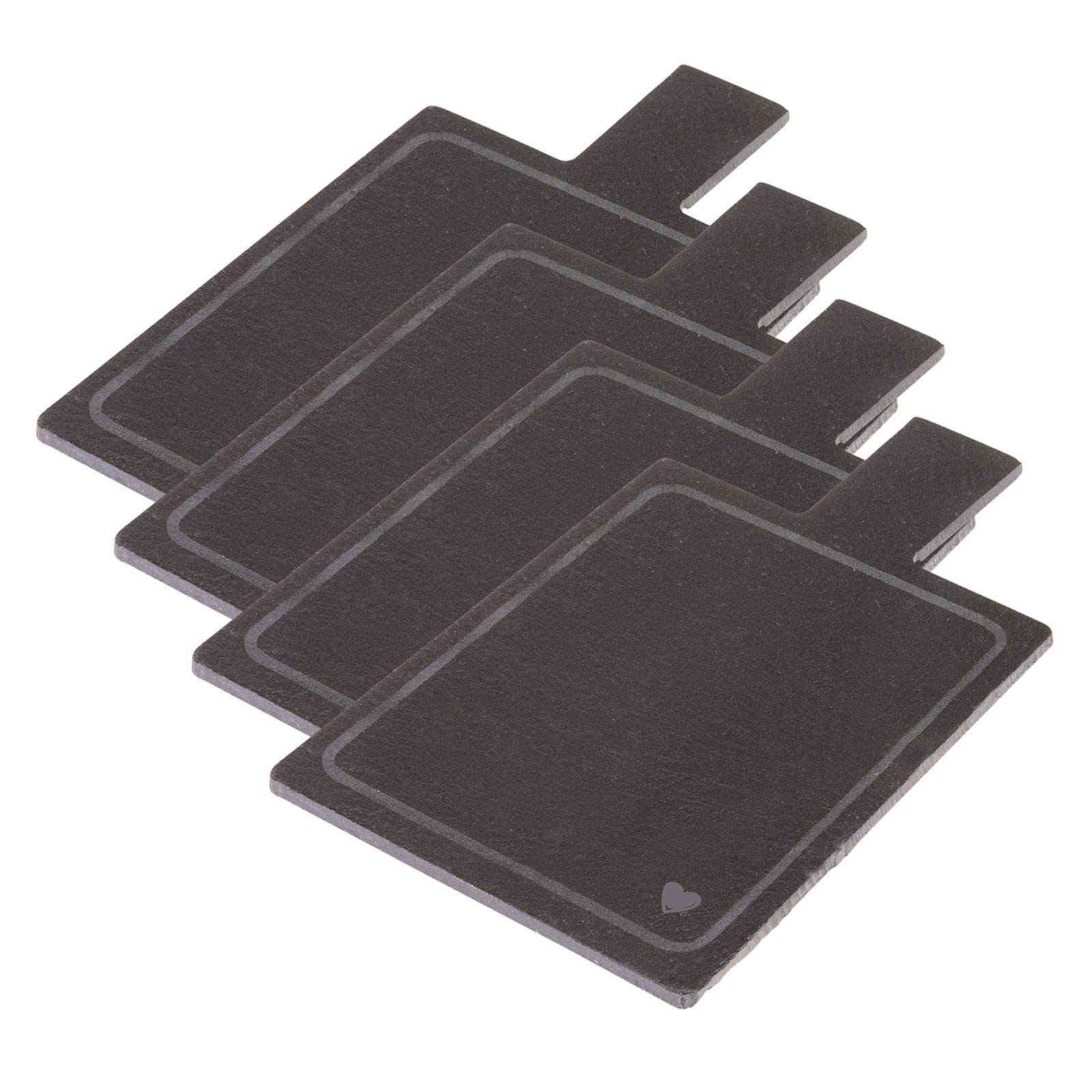 westmark-tapas-friends-lot-de-4-planches-de-service-en-ardoise-naturelle-avec-po image 1