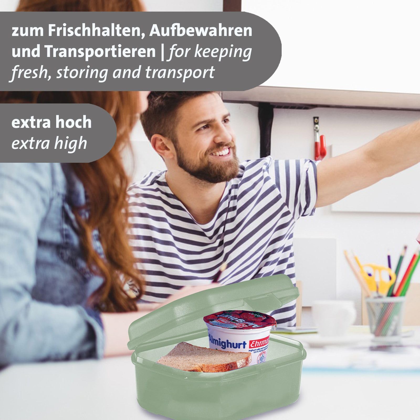 westmark-2352227m-bo-te-snack-maxi-verte-avec-fermeture-clic-hauteur-env-7-4-cm- image 3