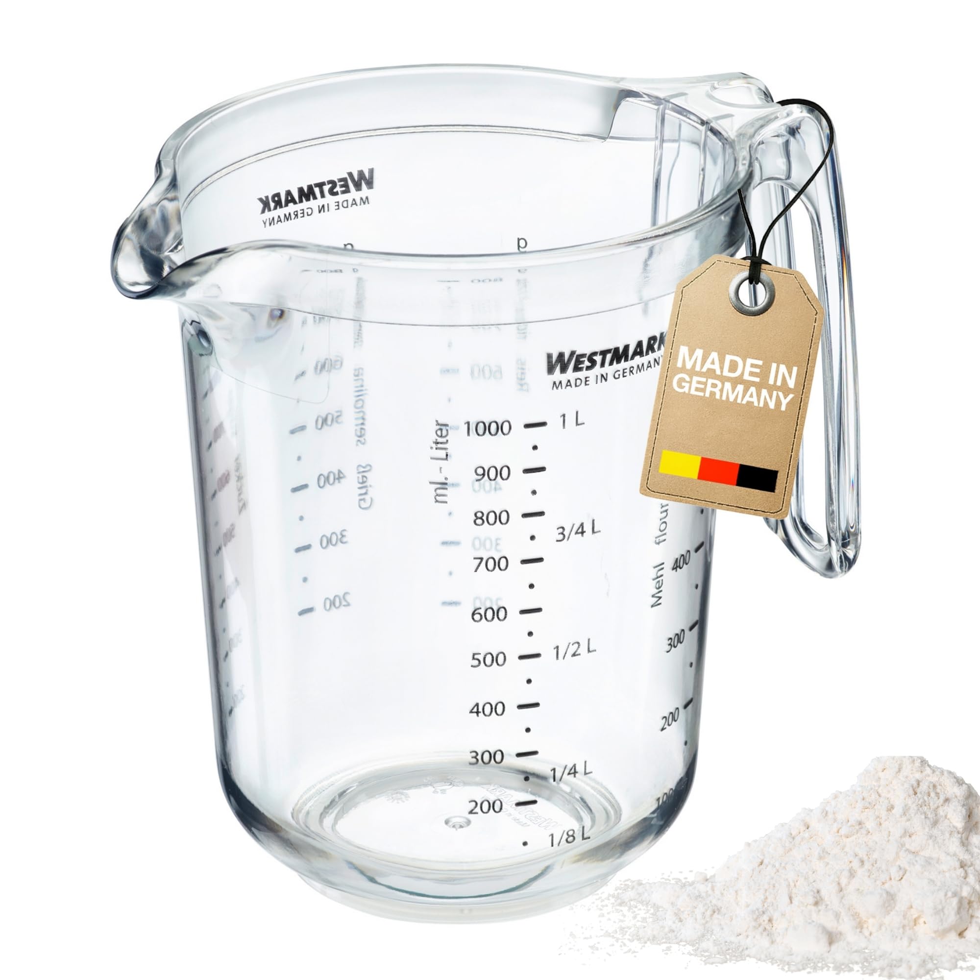 westmark-gerda-30682270-pichet-mesureur-1-litre-gradu-multilingue-en-plastique-t image 1