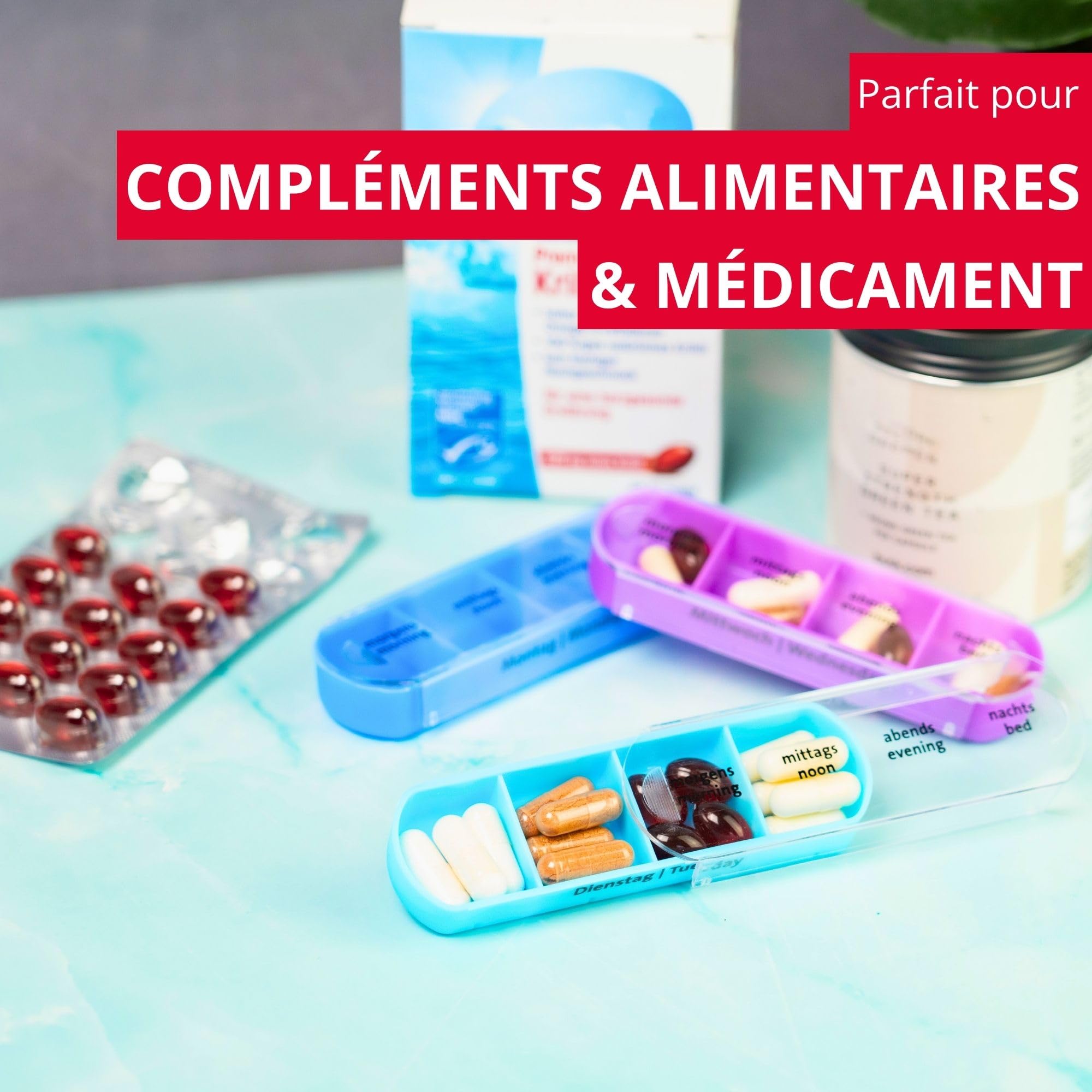 westmark-pilulier-7-jours-bo-te-m-dicaments-et-compl-ments-4-compartiments-par-j image 3