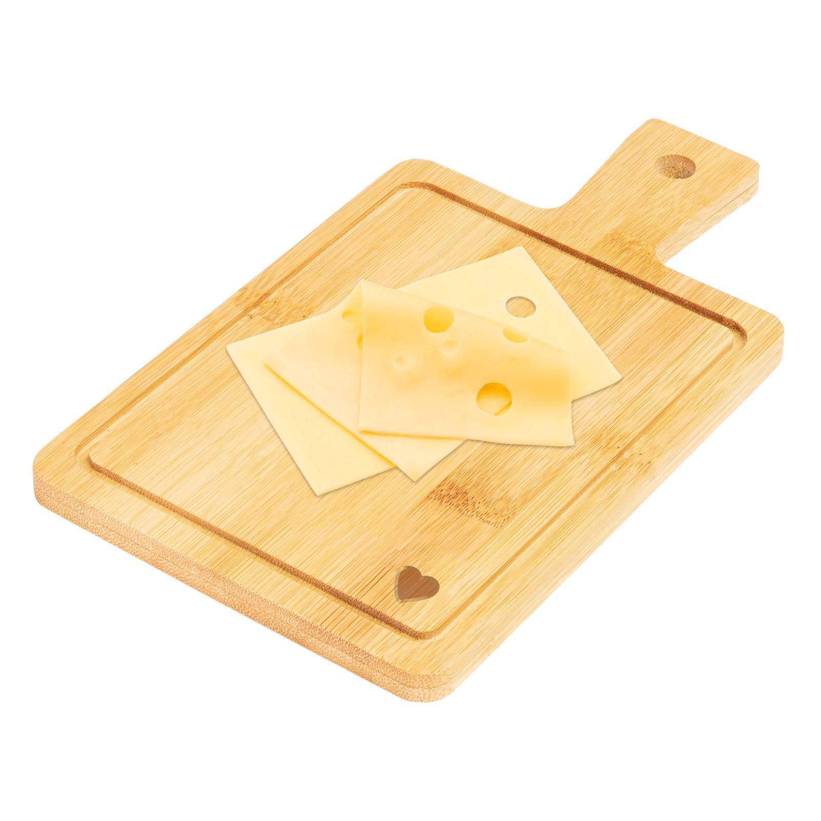 westmark-friends-lot-de-4-plateaux-tapas-en-bambou-19-x-11-cm-motif-c-ur-grav image 4