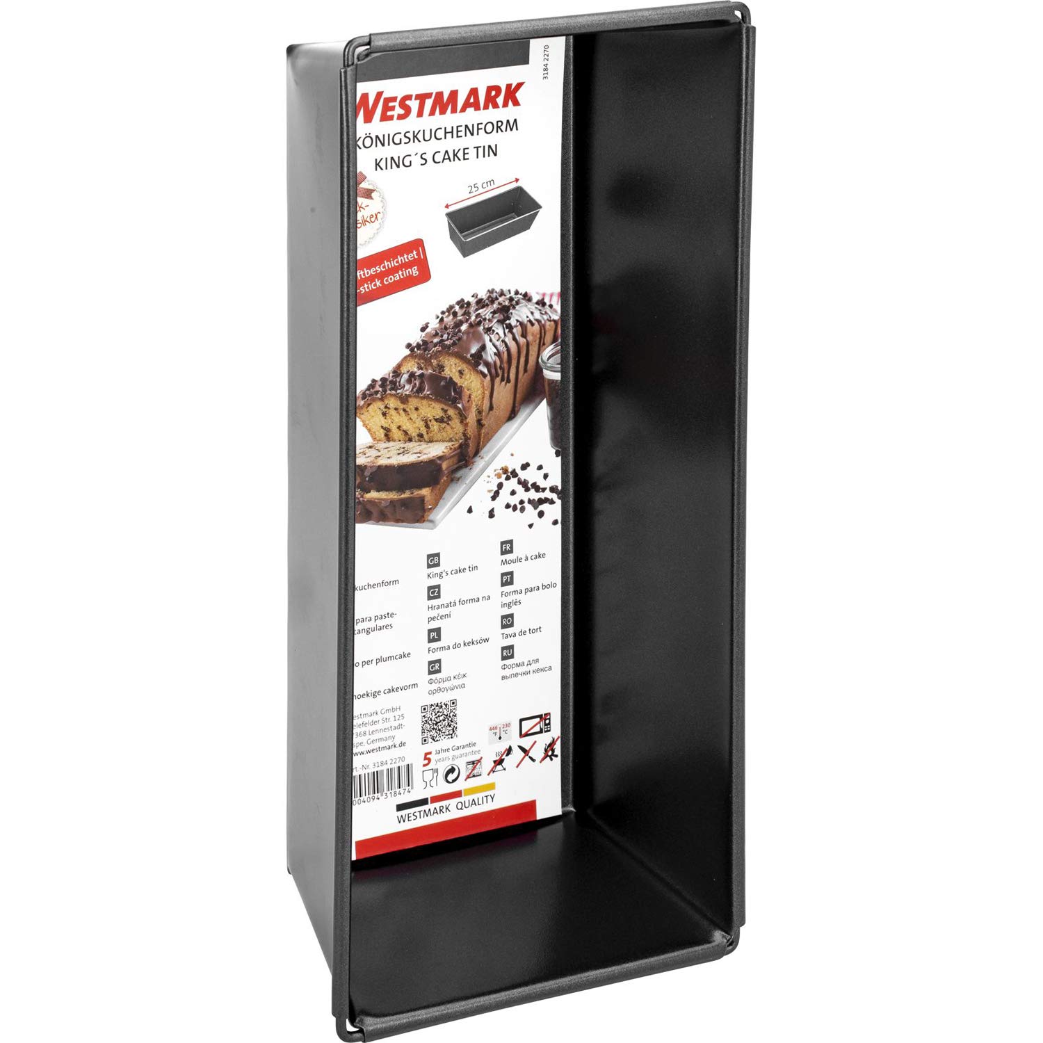 westmark-31842270-back-klassiker-moule-cake-moule-g-teau-25-cm-acier-lamin-froid image 5