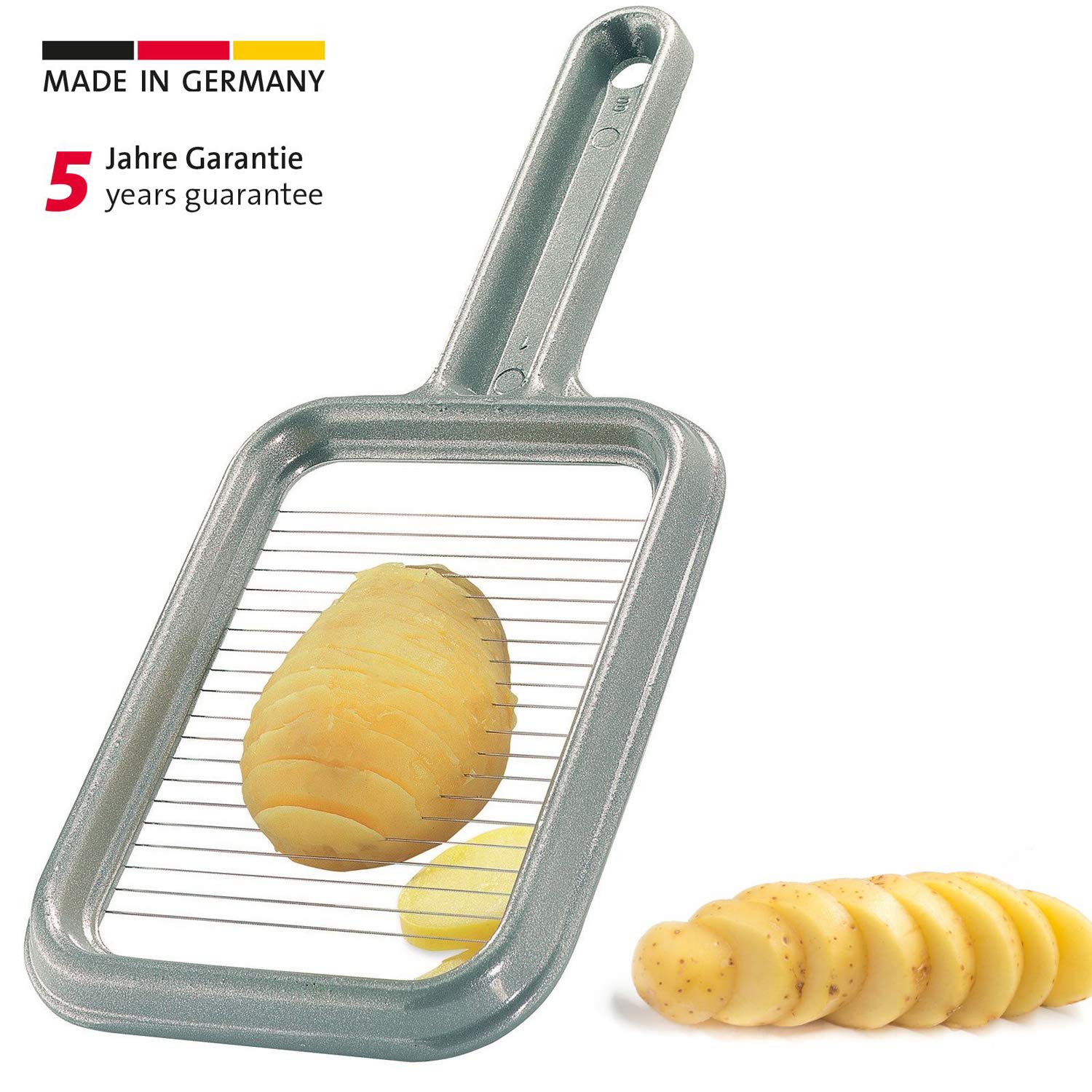 westmark-rondex-coupe-pommes-de-terre-en-robe-des-champs-mozzarella-aluminium-et image 2