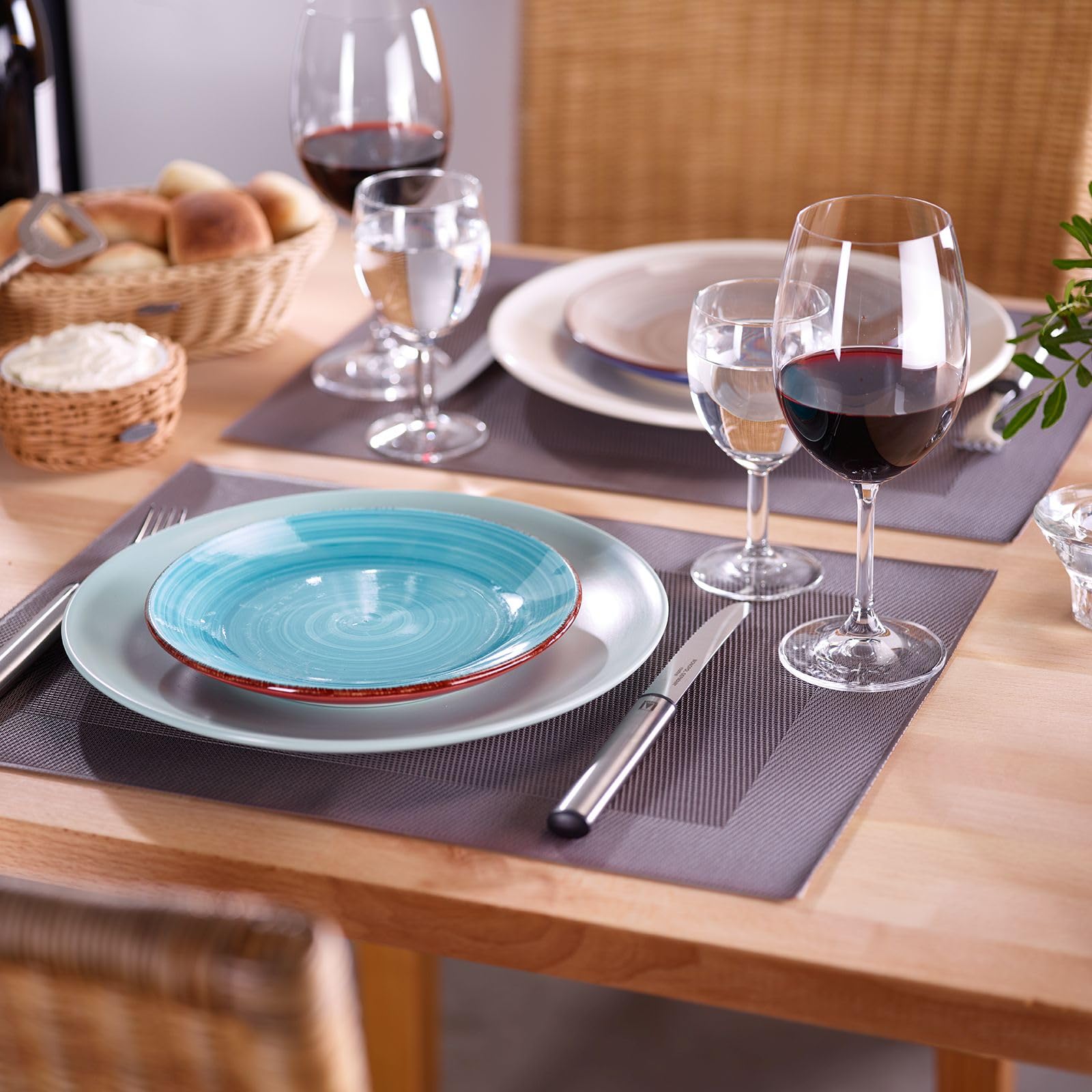 westmark-saleen-set-de-4-sets-de-table-42-x-32-cm-vinyle-polyester-taupe-marron- image 4