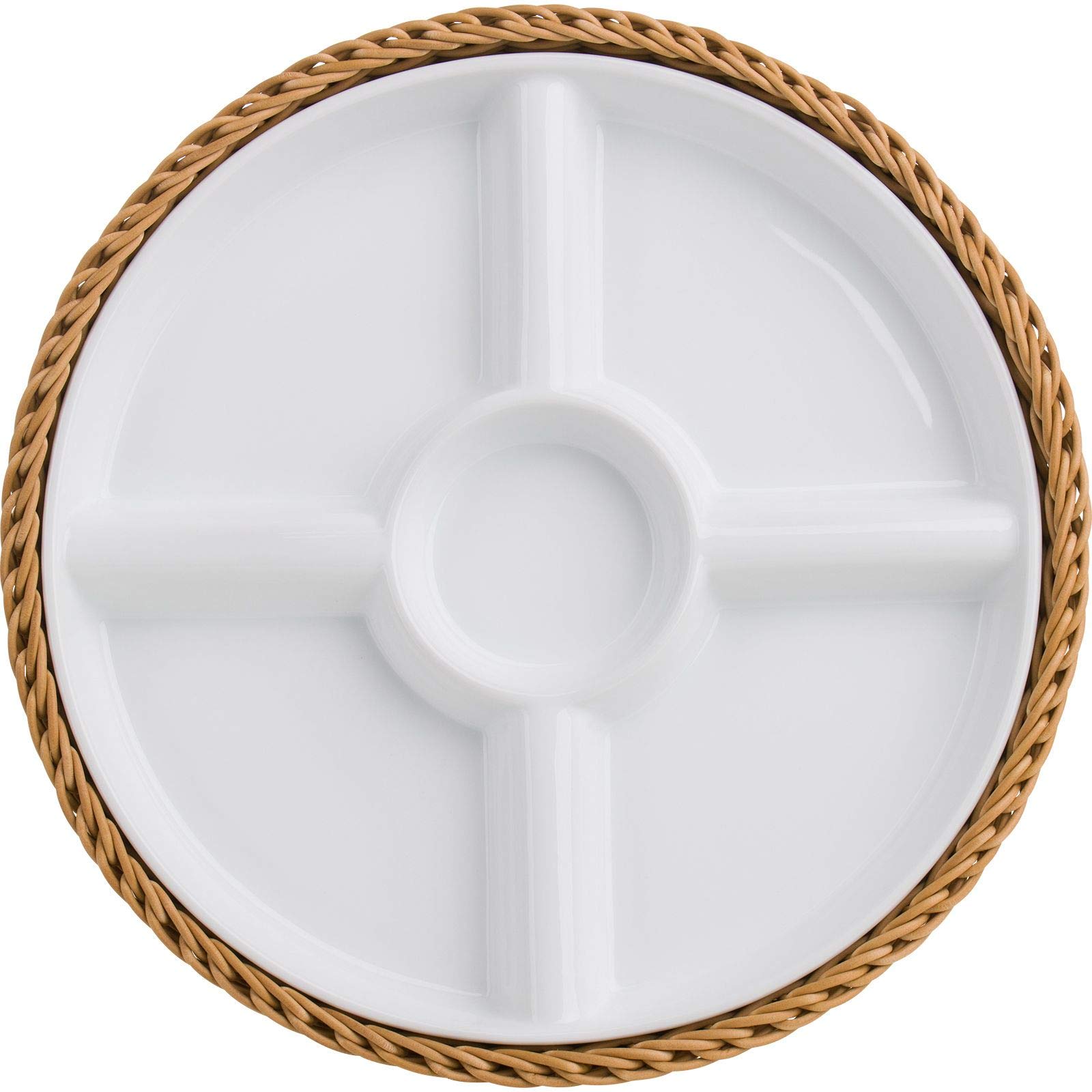 westmark-saleen-corbeille-ronde-5-compartiments-en-porcelaine-28-5-cm-coupelles- image 5