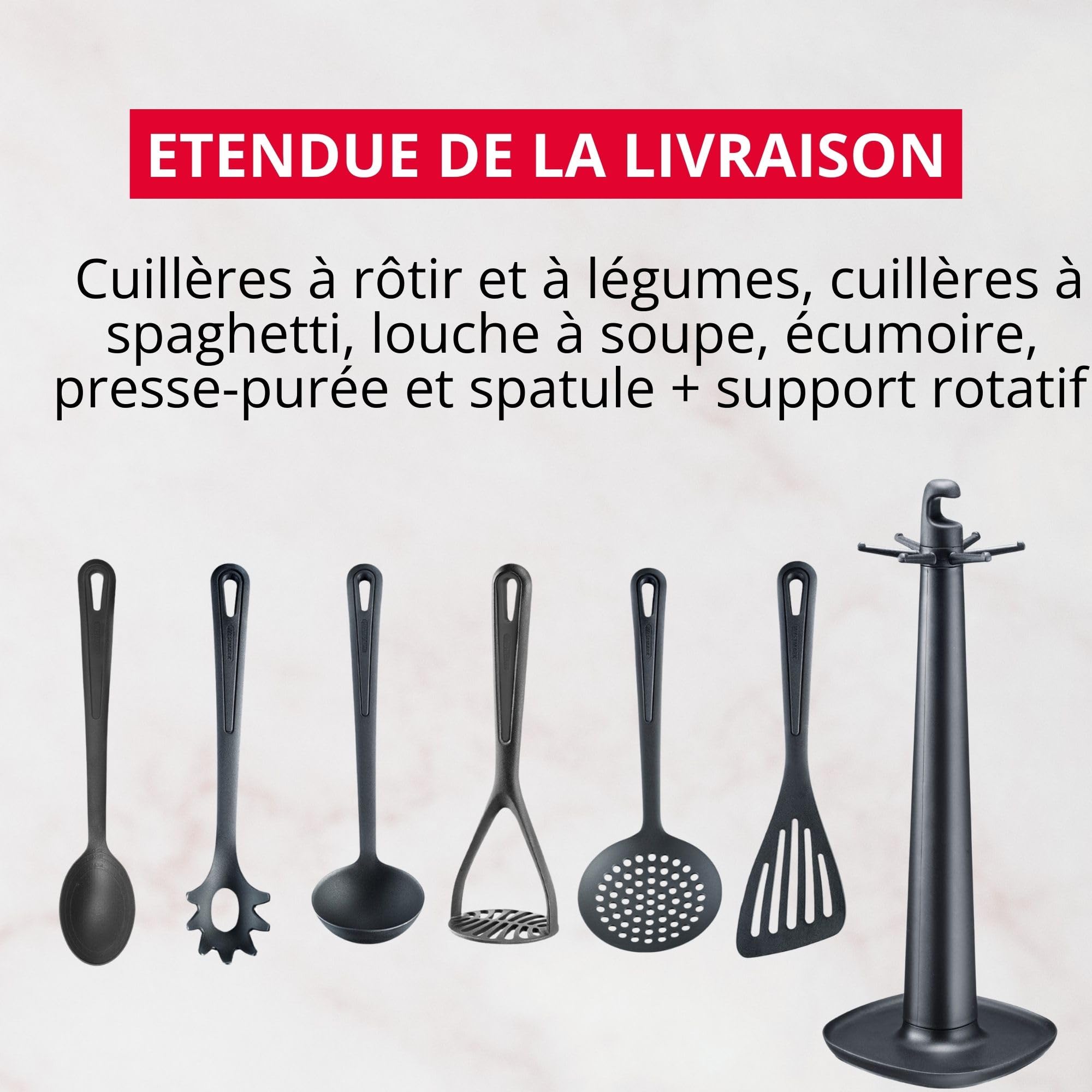 westmark-gentle-set-7-pi-ces-support-rotatif-presse-pur-e-cuill-res-friture-l-gu image 7