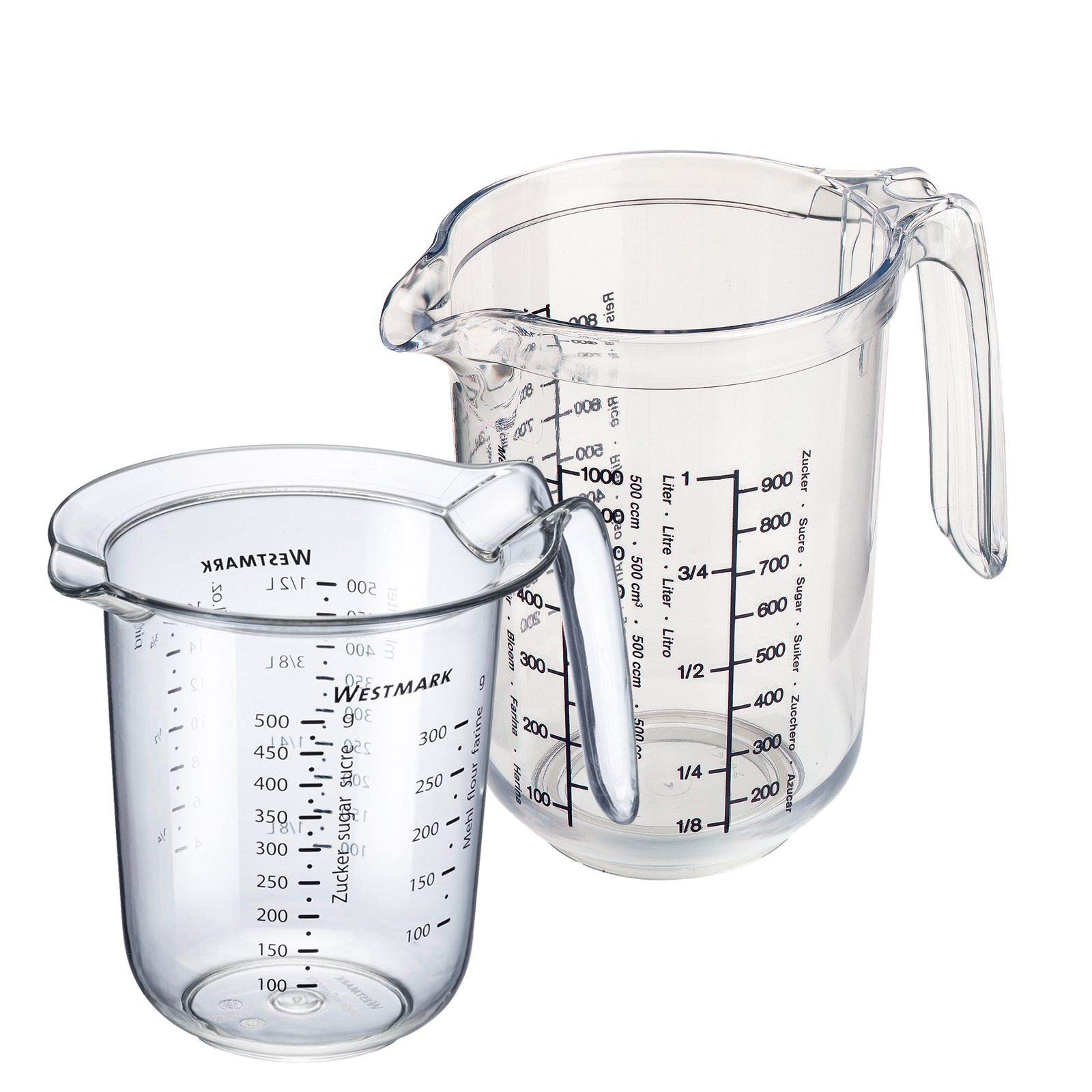 westmark-set-de-2-pichets-gradu-s-gerda-0-5-l-et-1-l-plastique-san-sans-bpa-grad image 1