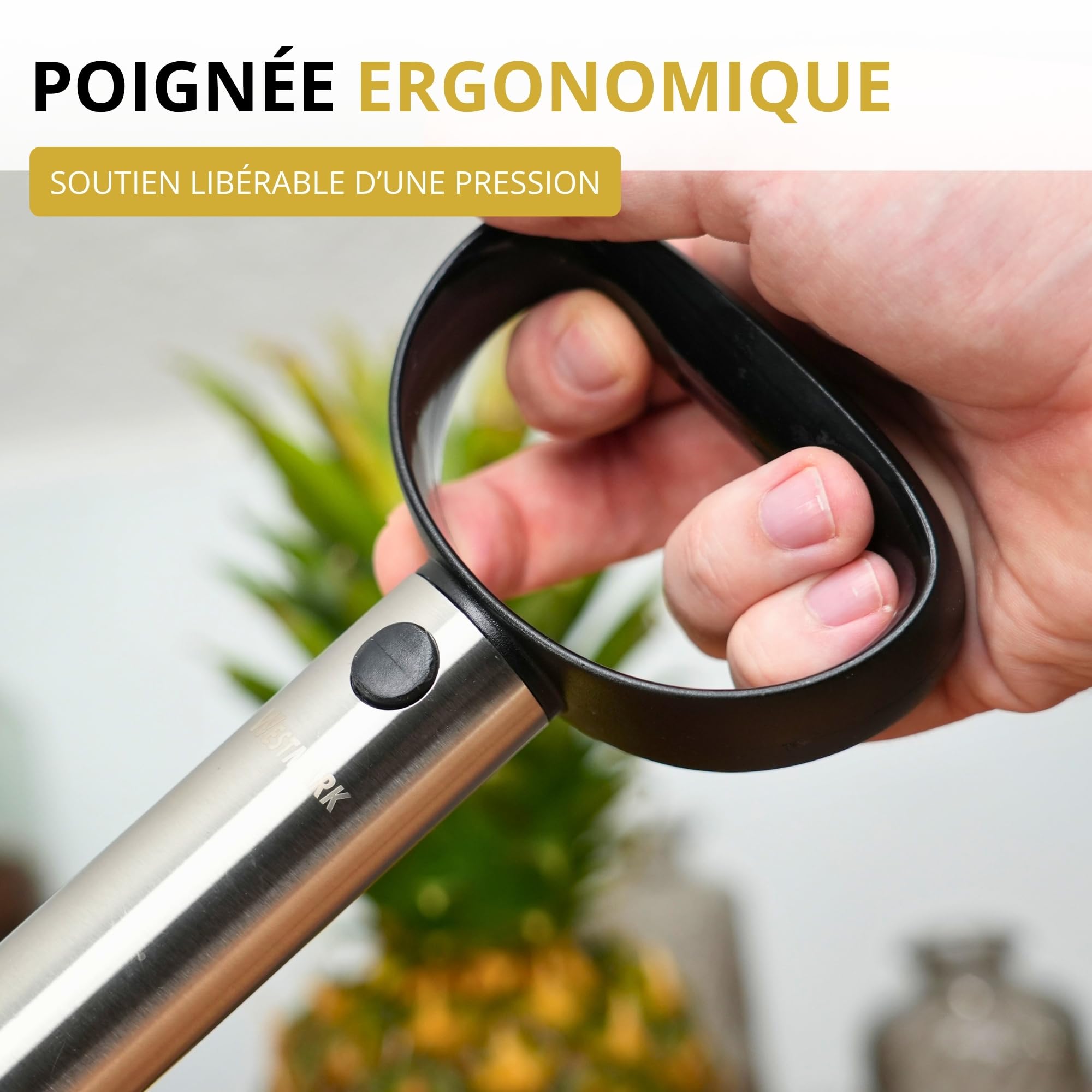 westmark-51692260-coupe-ananas-trancheur-en-acier-inoxydable-8-5-cm-poign-e-ergo image 6