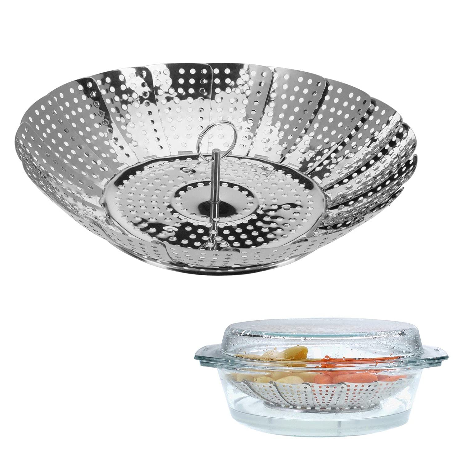 westmark-panier-vapeur-ajustable-12592270-acier-inoxydable-pour-casseroles-14-23 image 2
