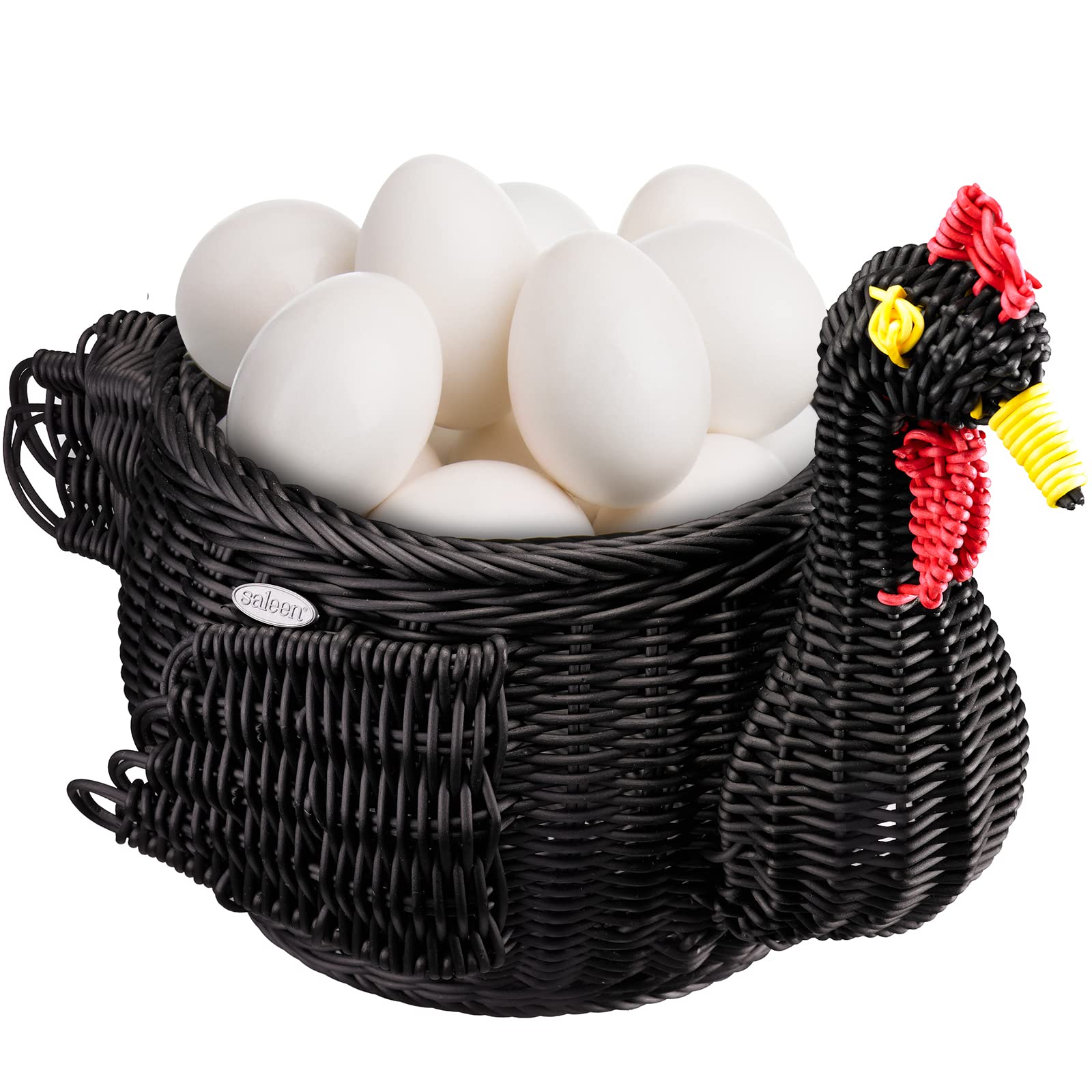 westmark-saleen-berta-panier-de-d-coration-poule-noir-panier-tress-en-polypropyl image 2