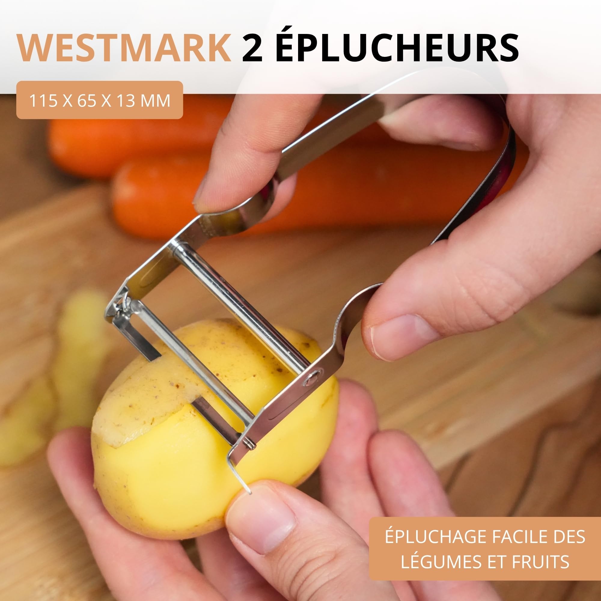 westmark-verdura-609133e3-lot-de-2-plucheurs-de-l-gumes-et-asperges-dition-monop image 2