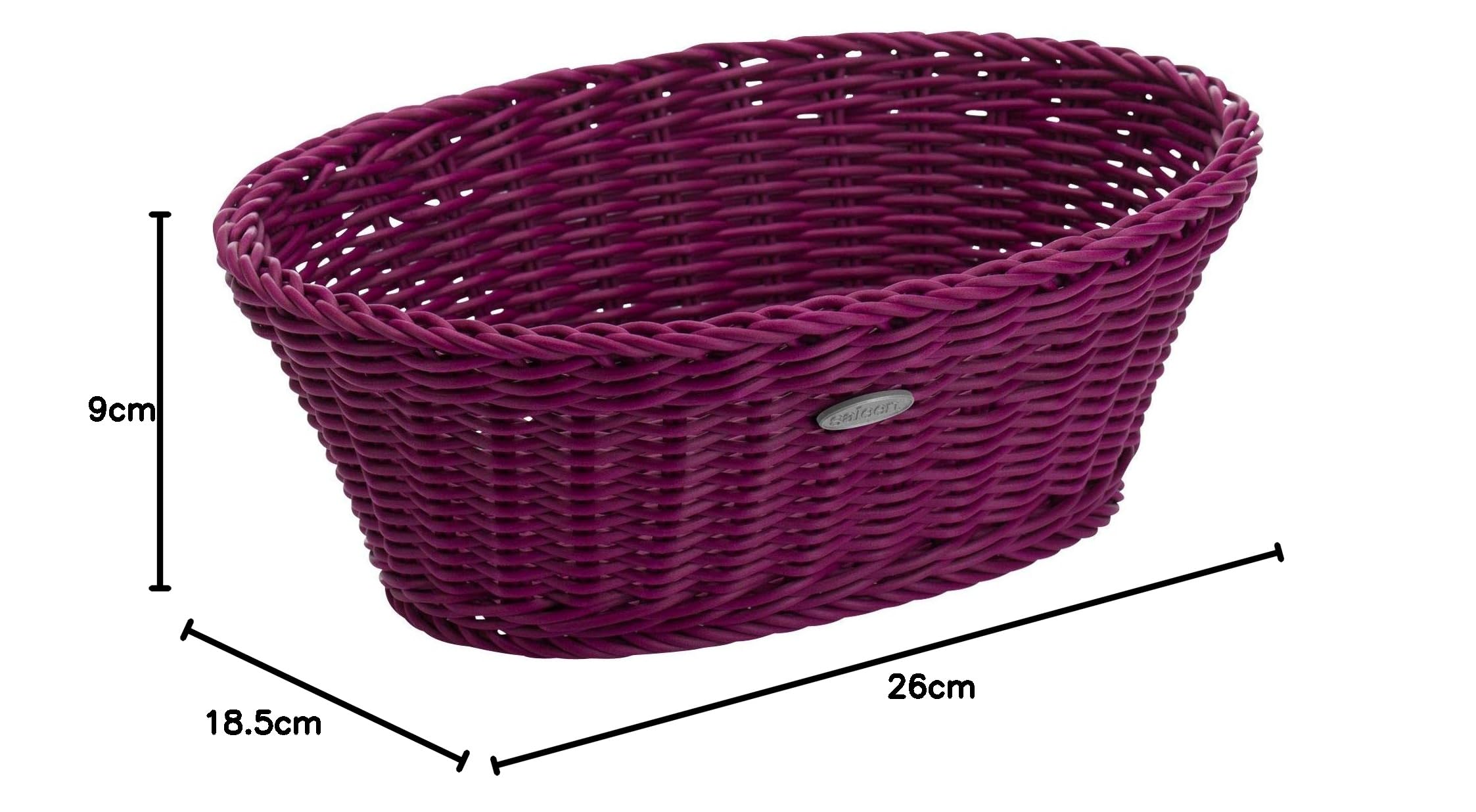 westmark-saleen-2039286-corbeille-ovale-conique-pourpre-26-x-18-5-x-9-cm image 6