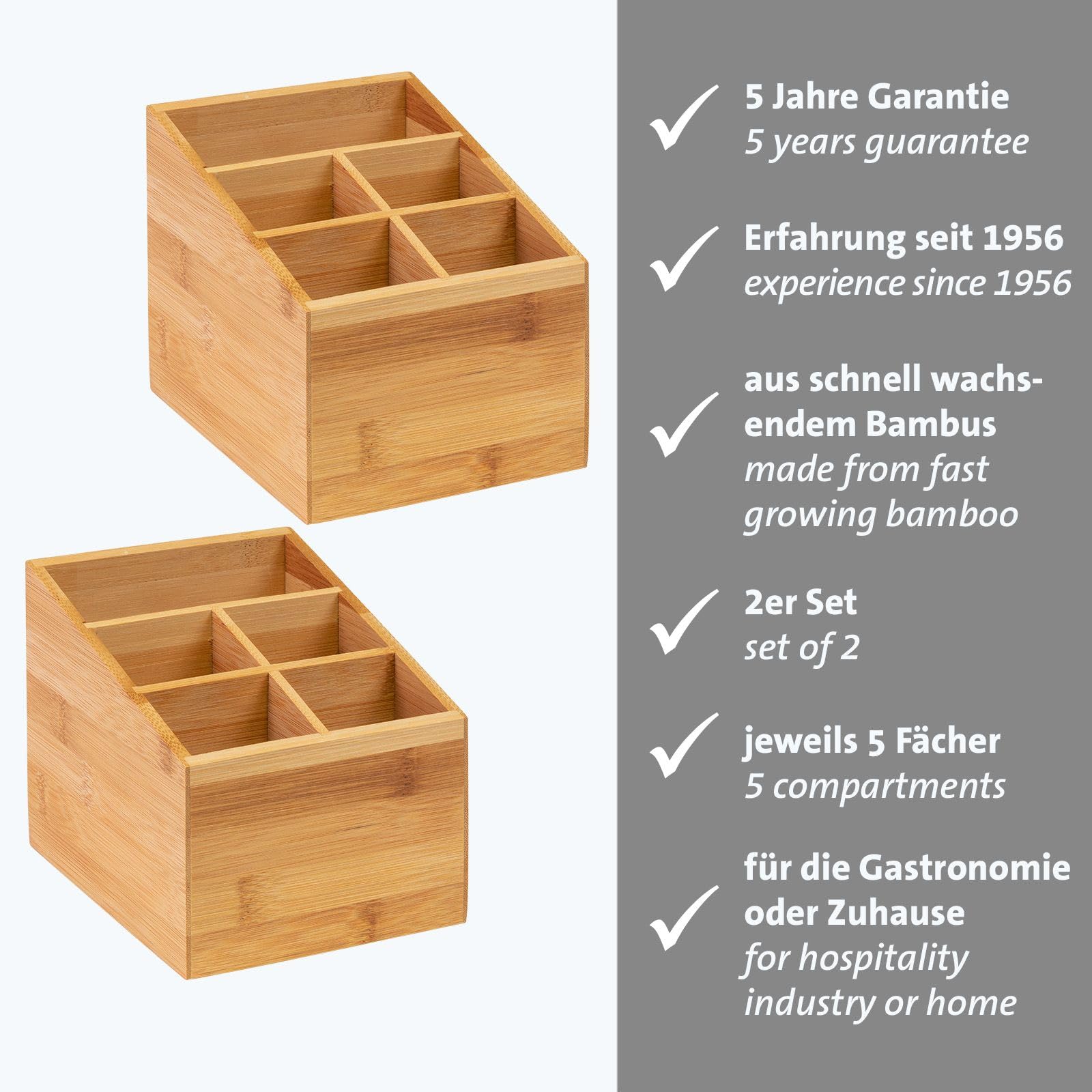 westmark-tapas-friends-698422e3-lot-de-2-organisateurs-de-cuisine-bambou-5-compa image 2
